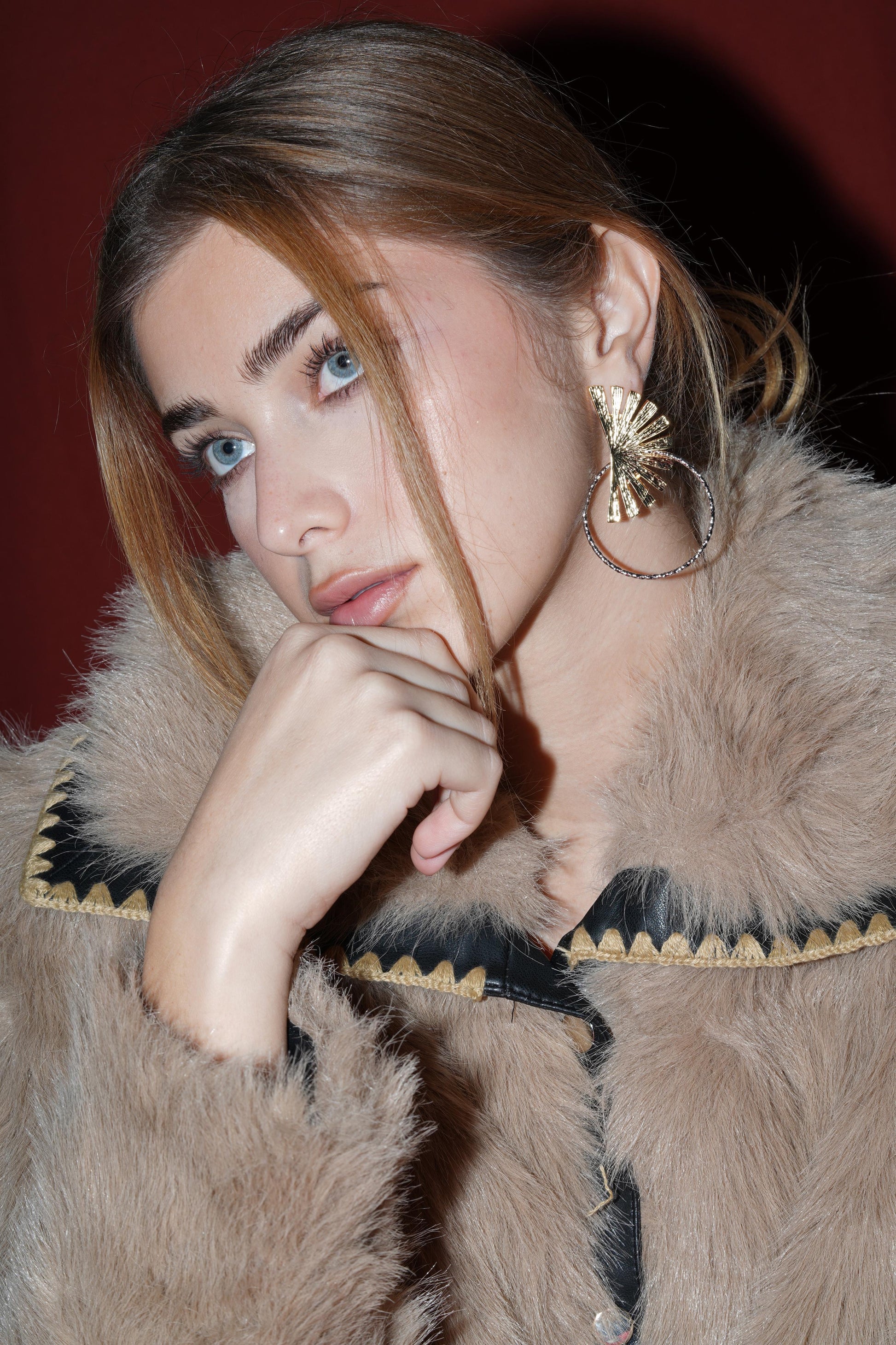 Modern escape earrings