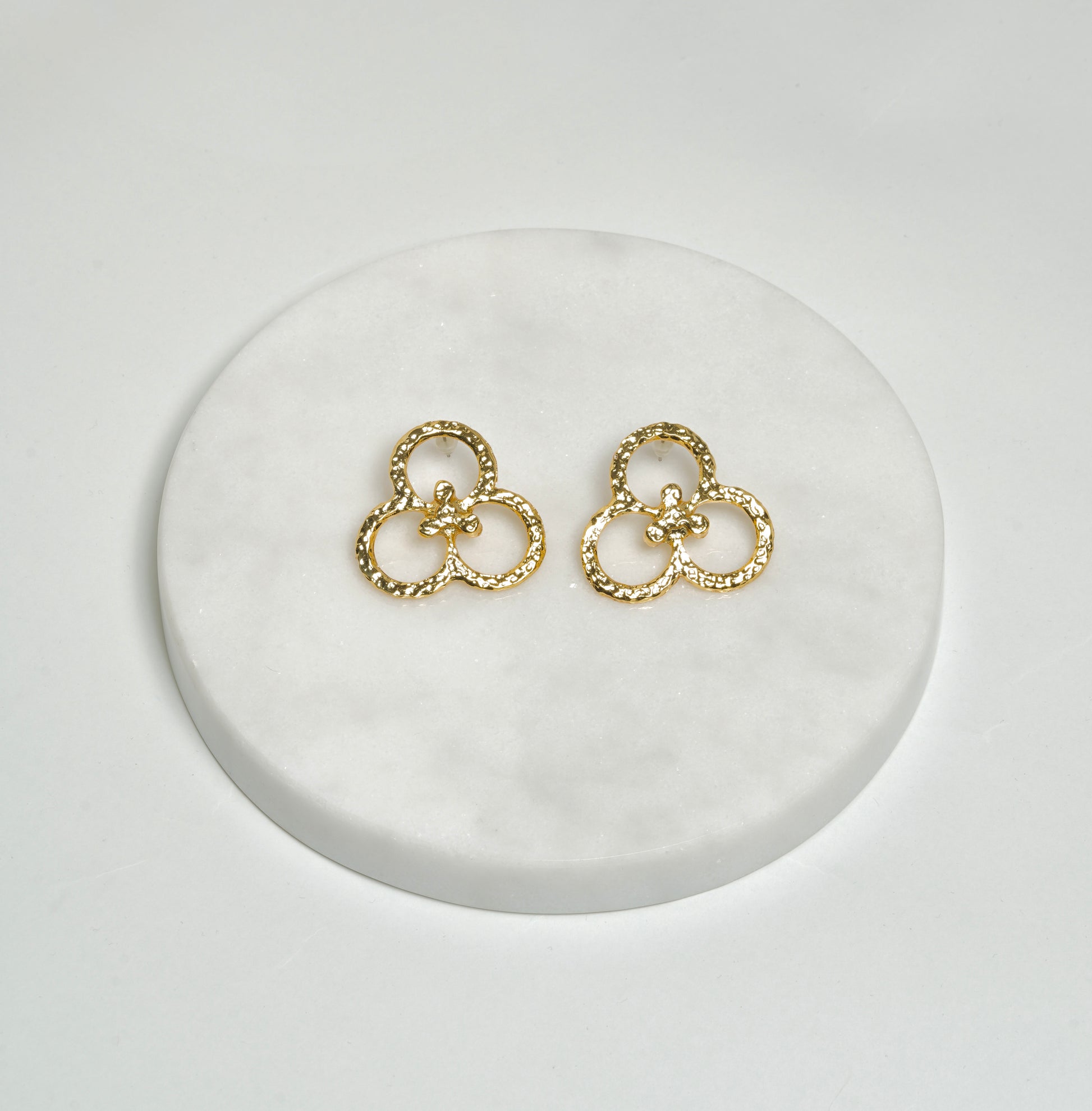 Three leaf clover earrings
