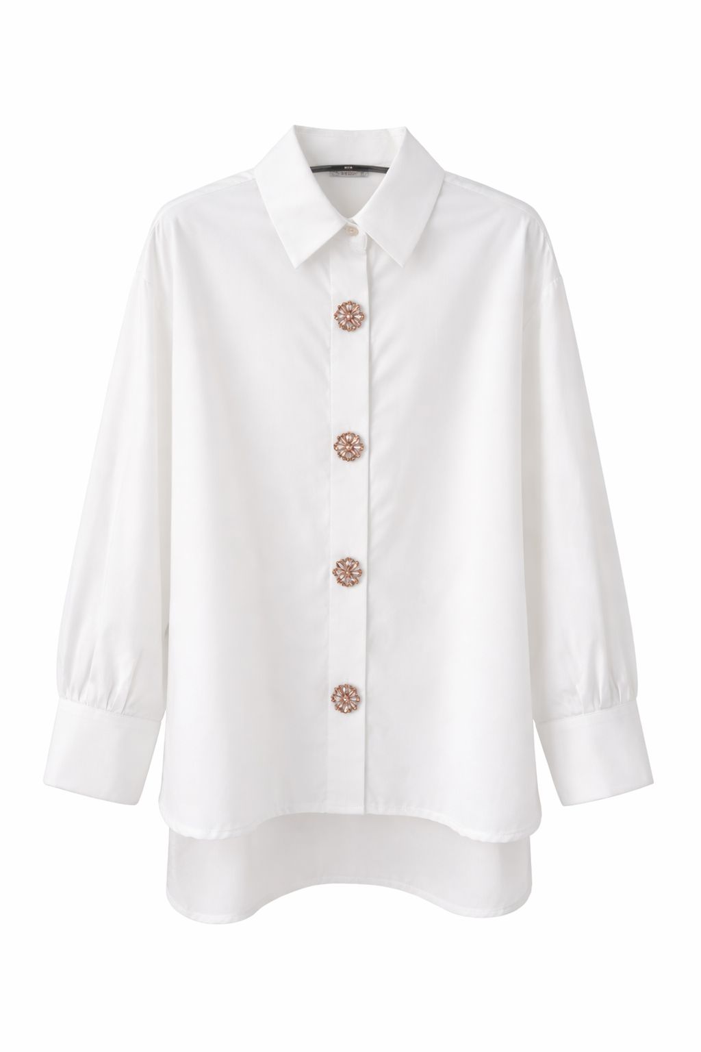 Floral pink buttoned shirt