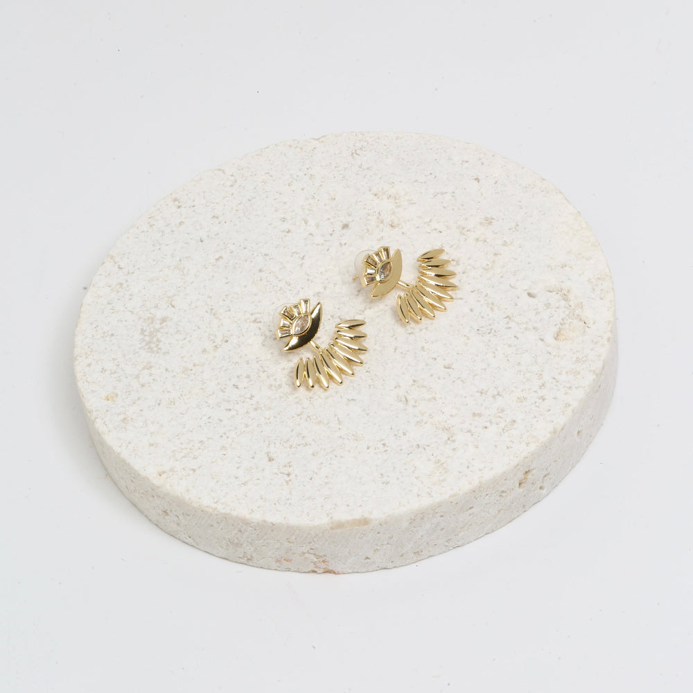 Evil eye earrings