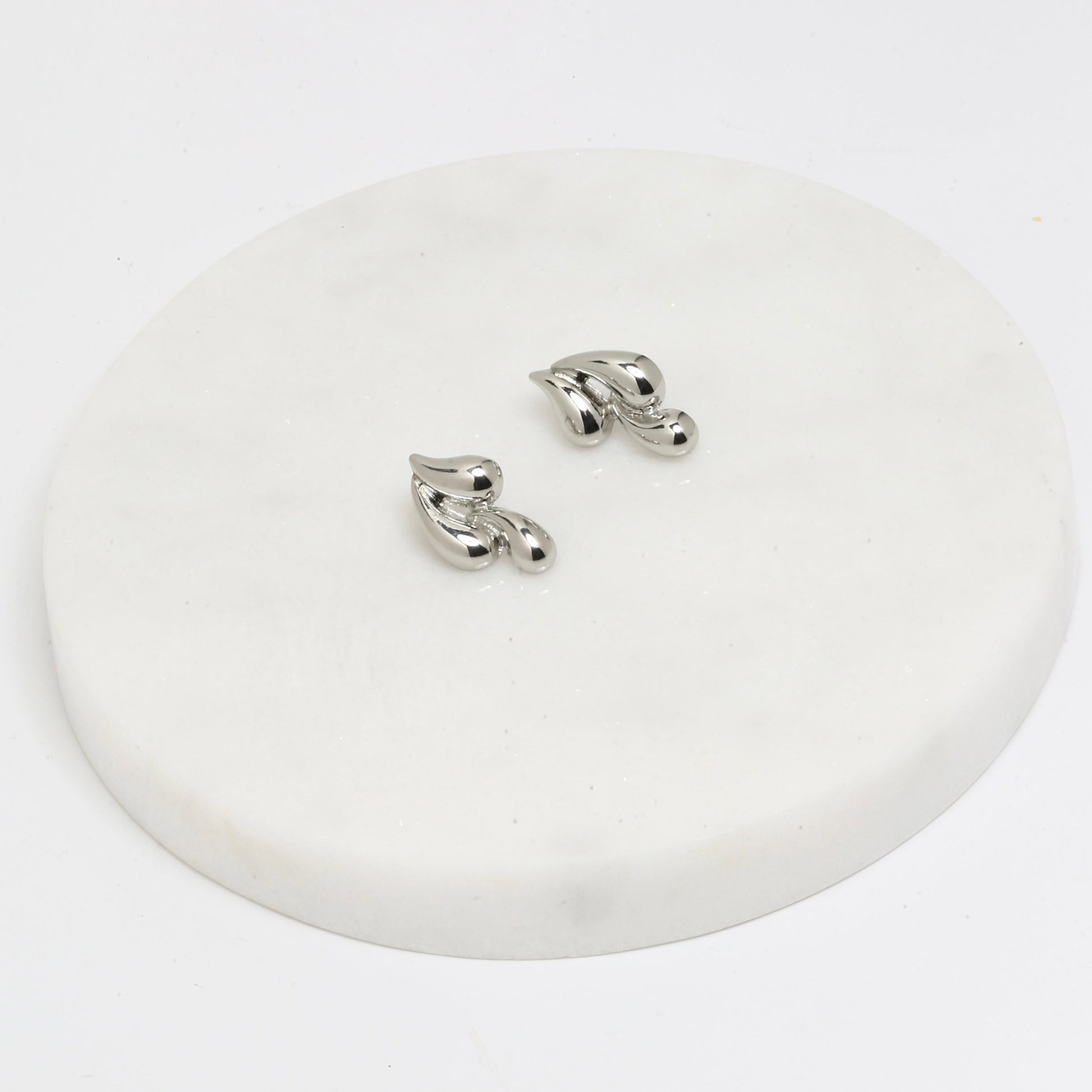 Triple teardrop studs