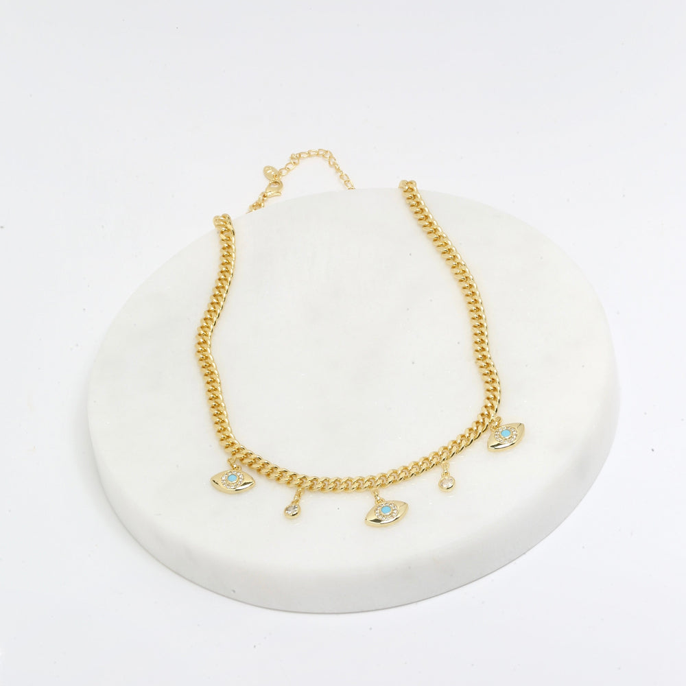 Eyes chain necklace