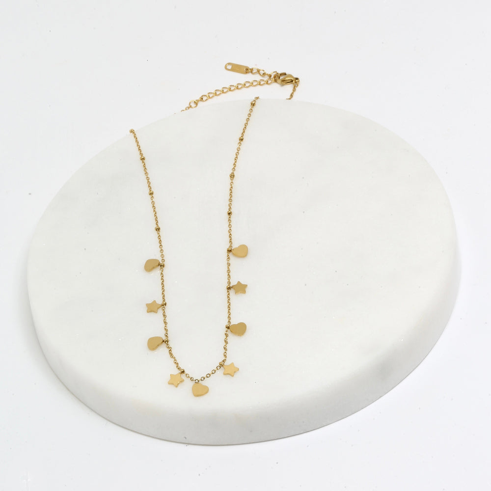 Stars & hearts necklace