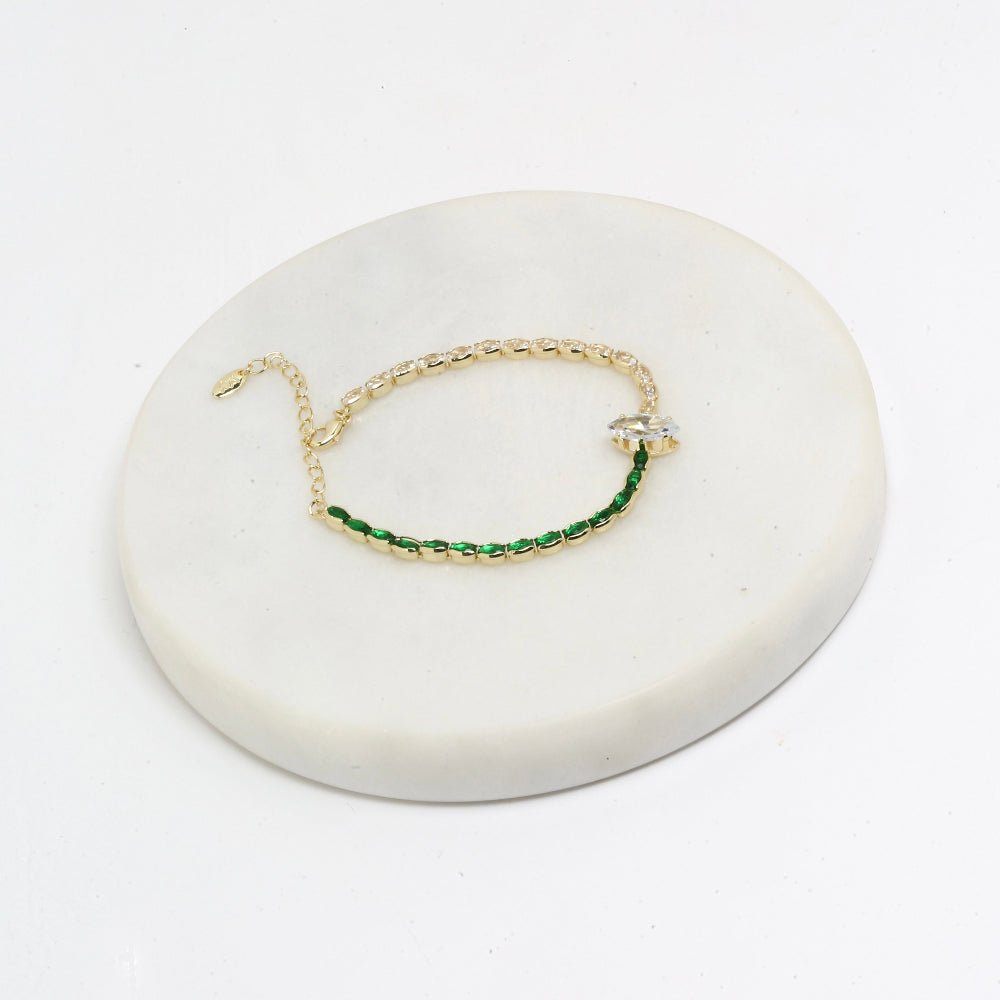 Emerald tennis bracelet