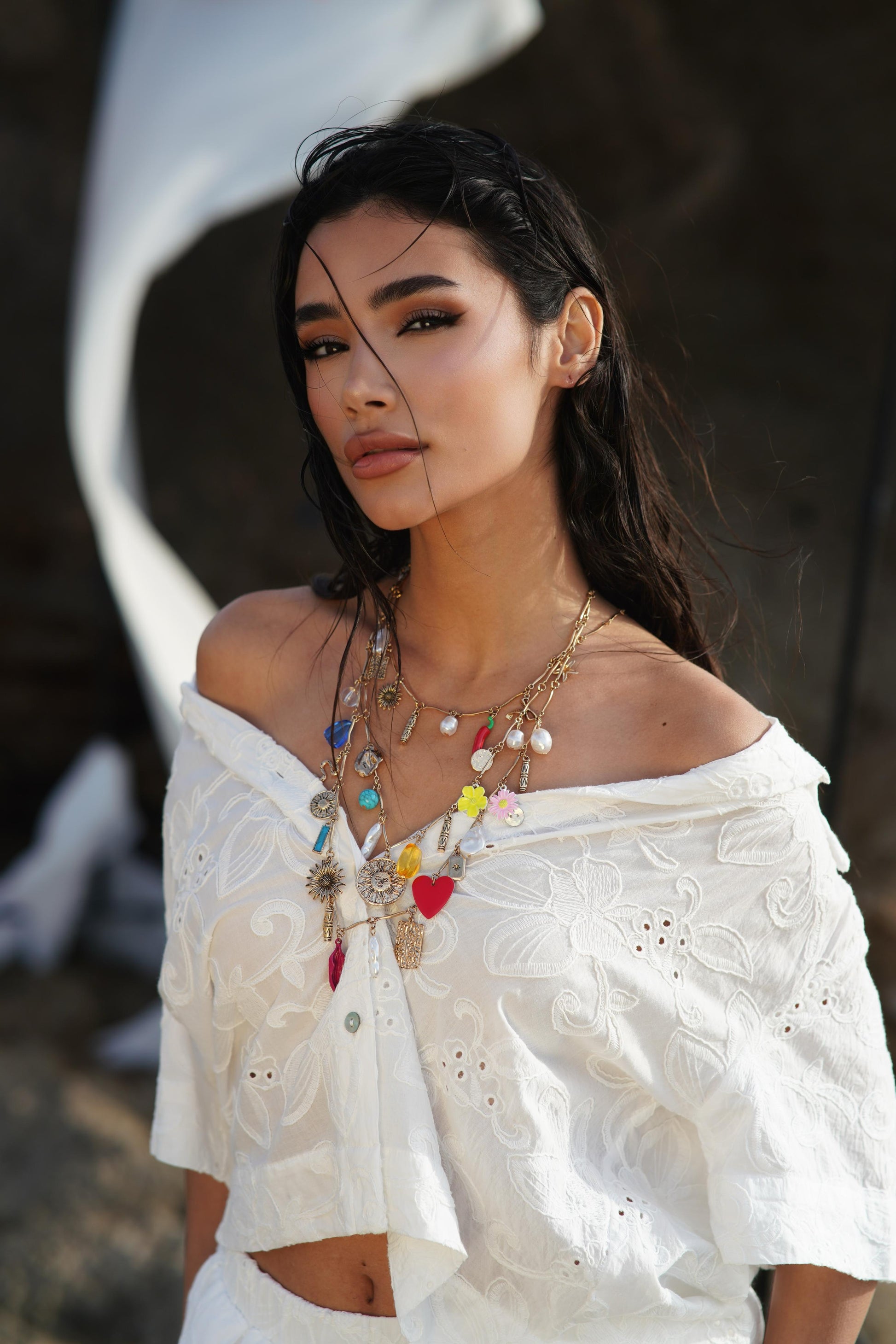 Triple layer necklace