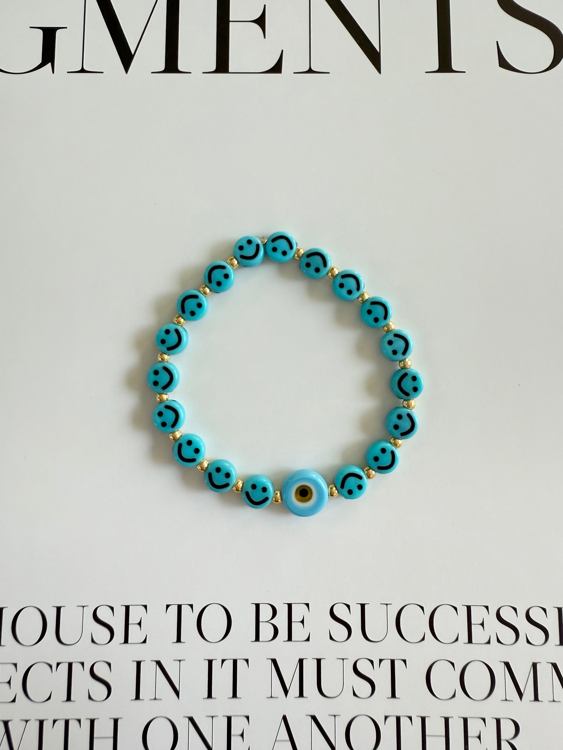 Blue full smile bracelet