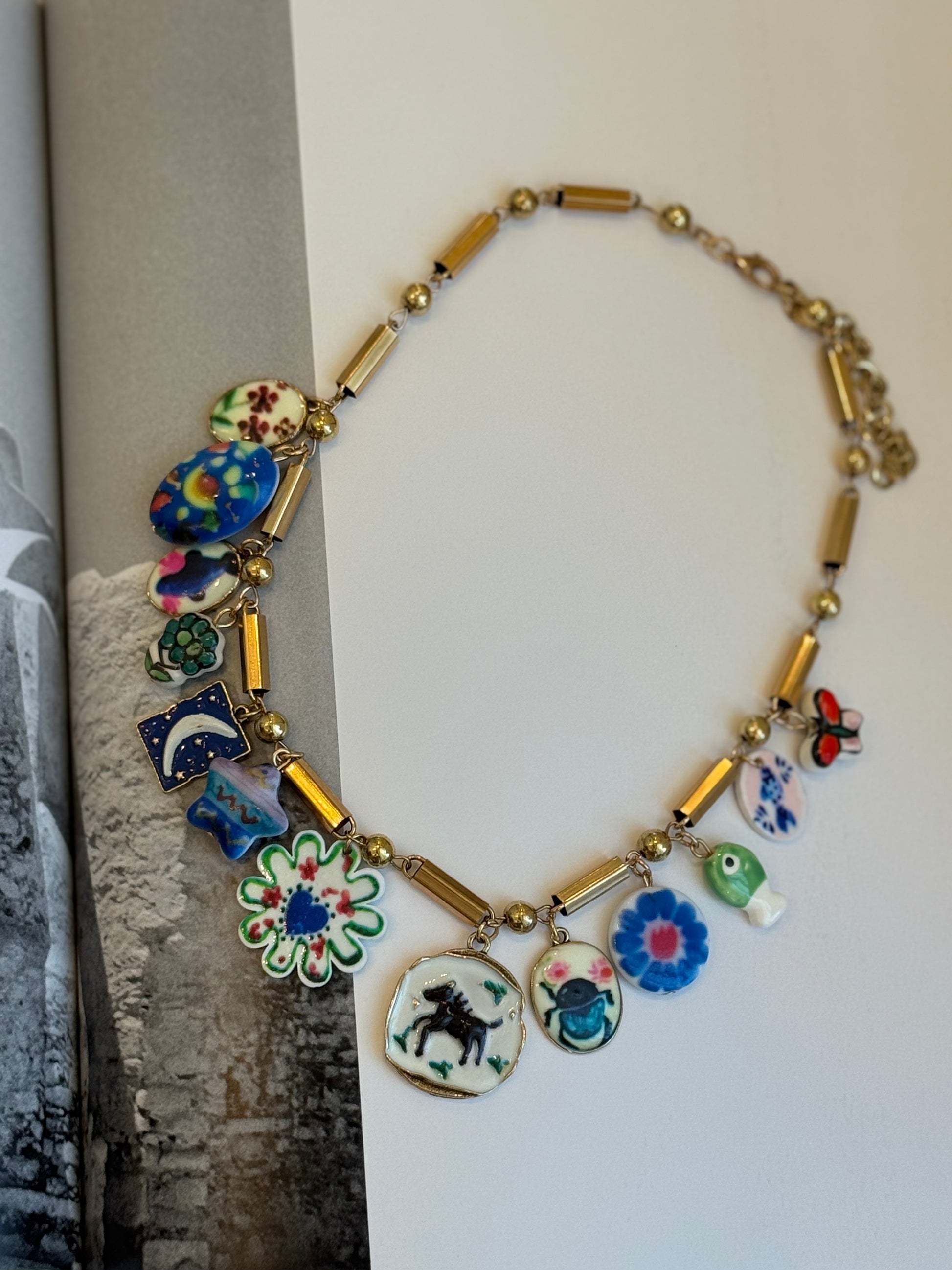 vacation charm necklace