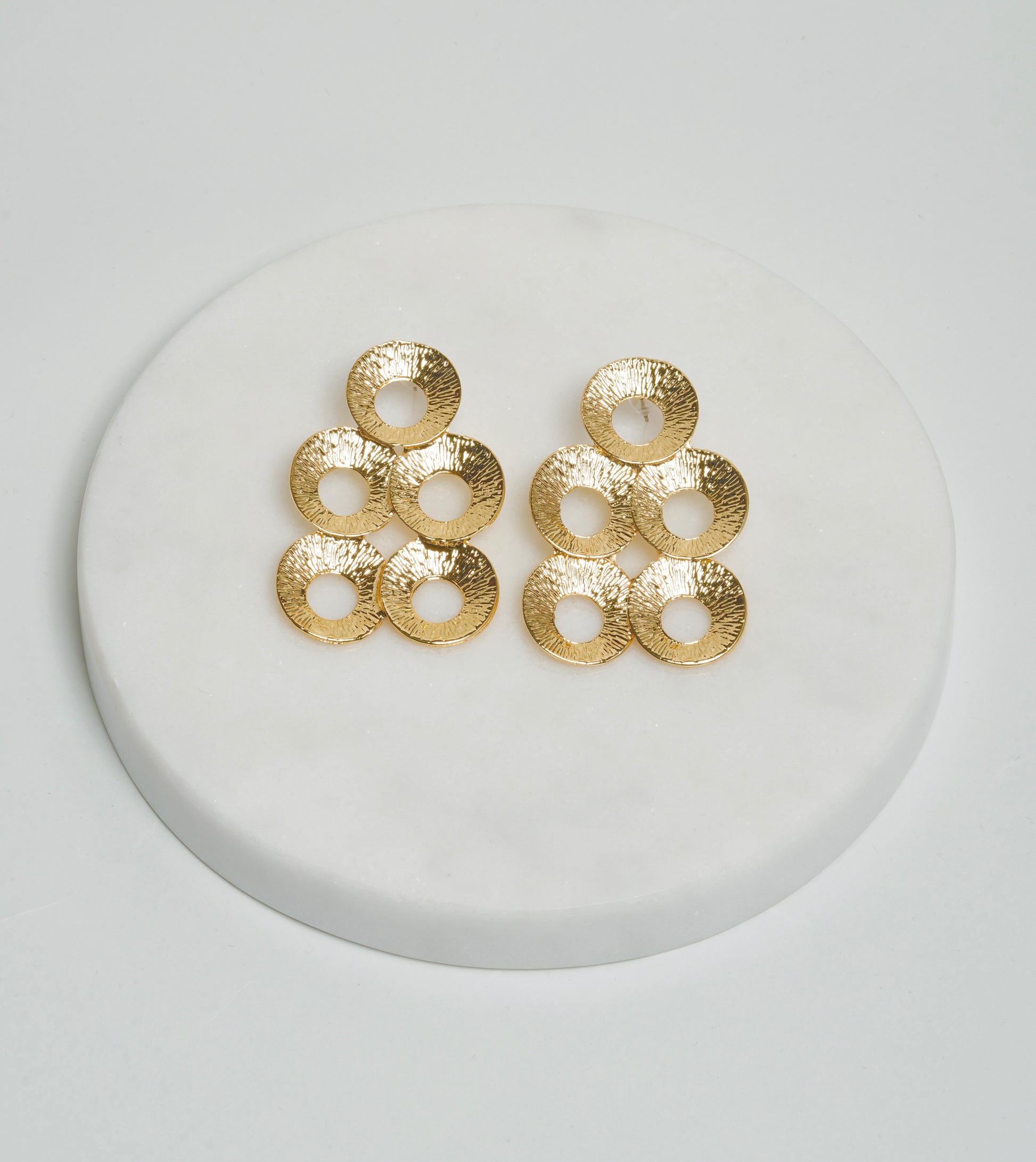 Oversized night earrings