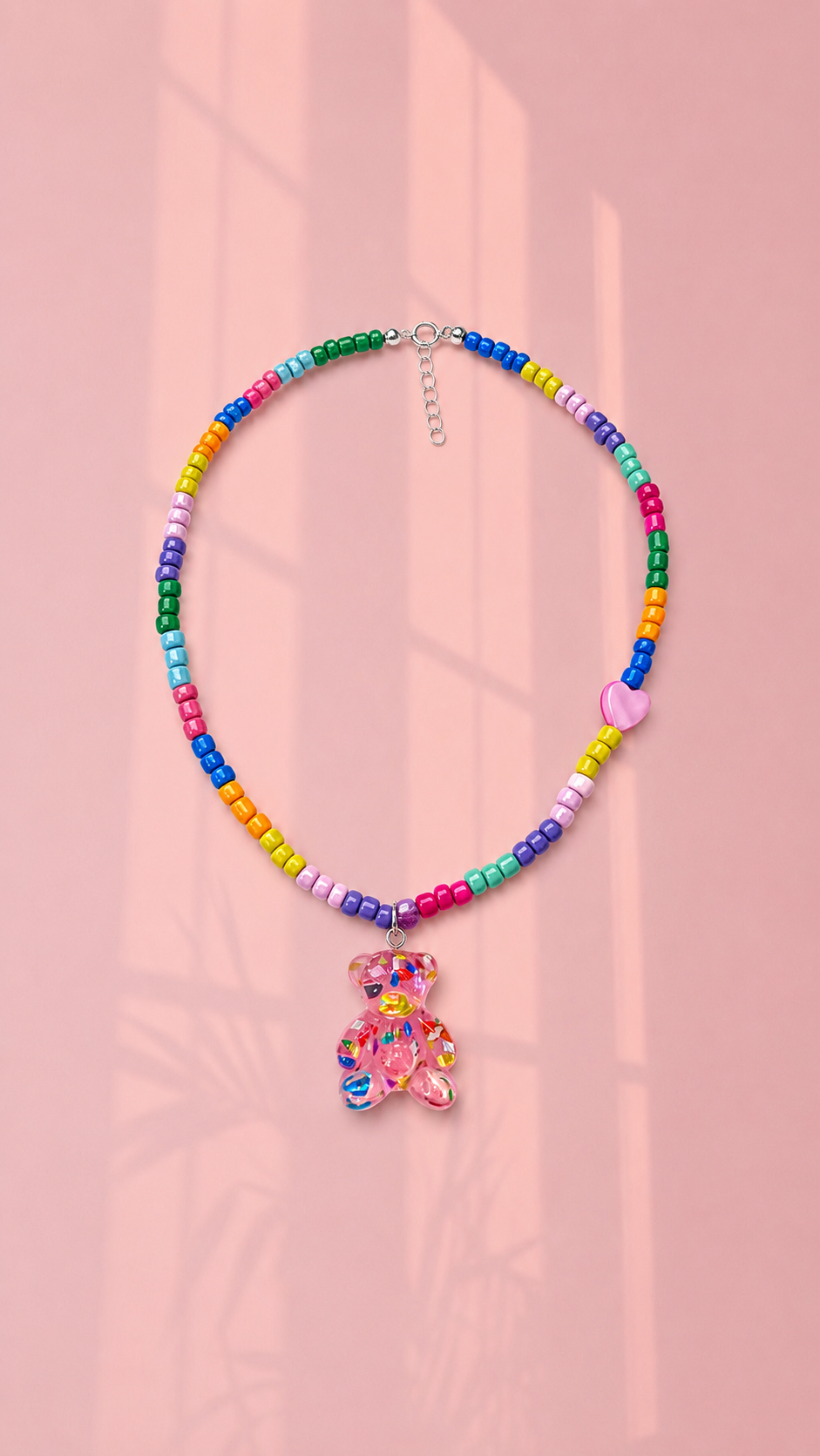 Big teddy bear necklace