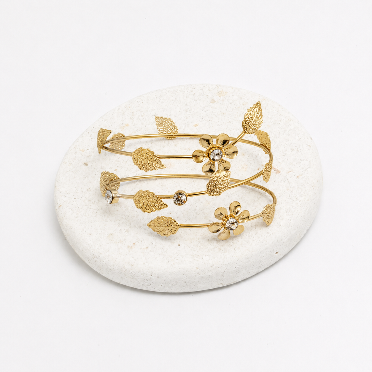 Floral wrap arm cuff