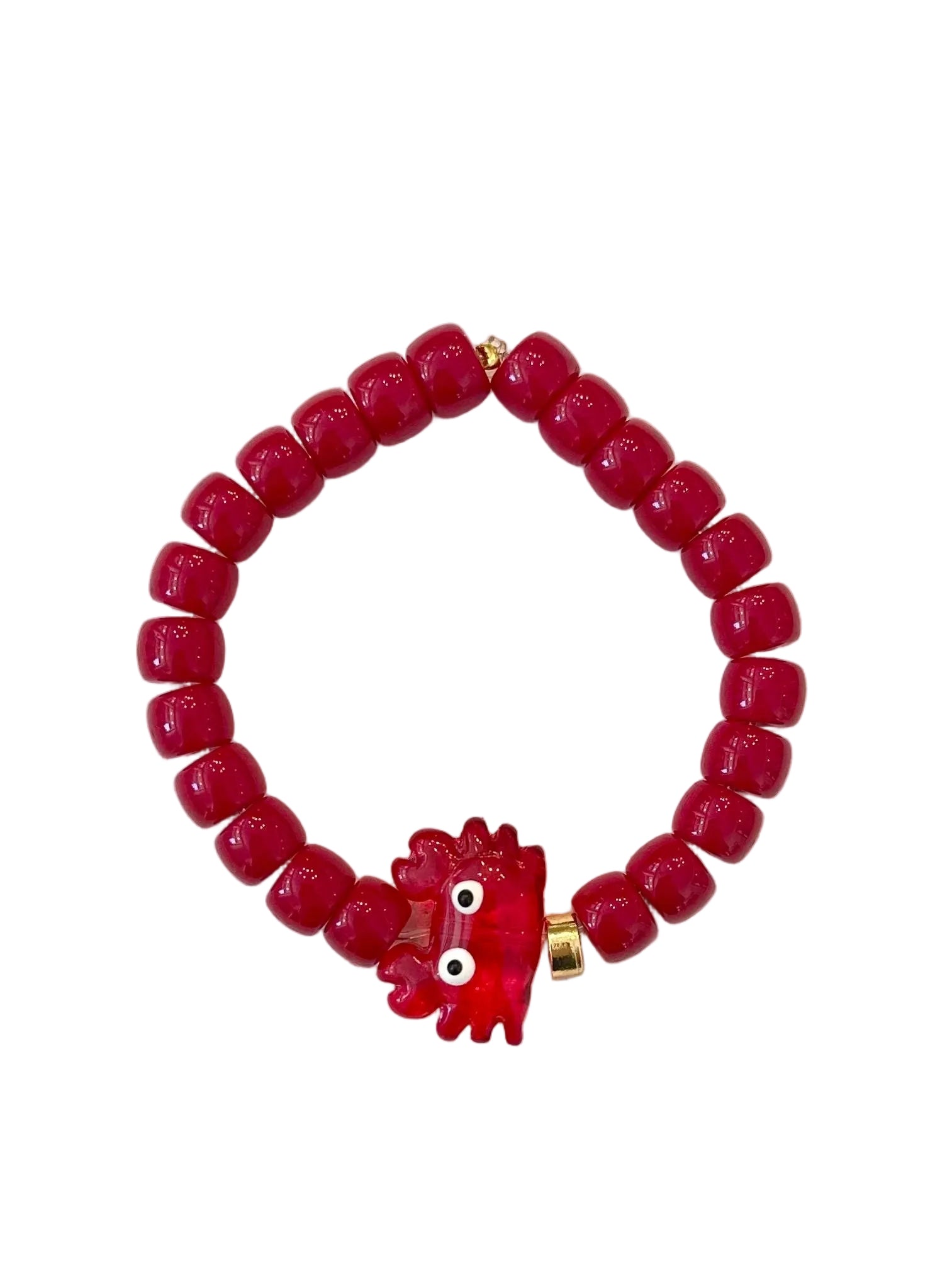 Crab glass bracelet