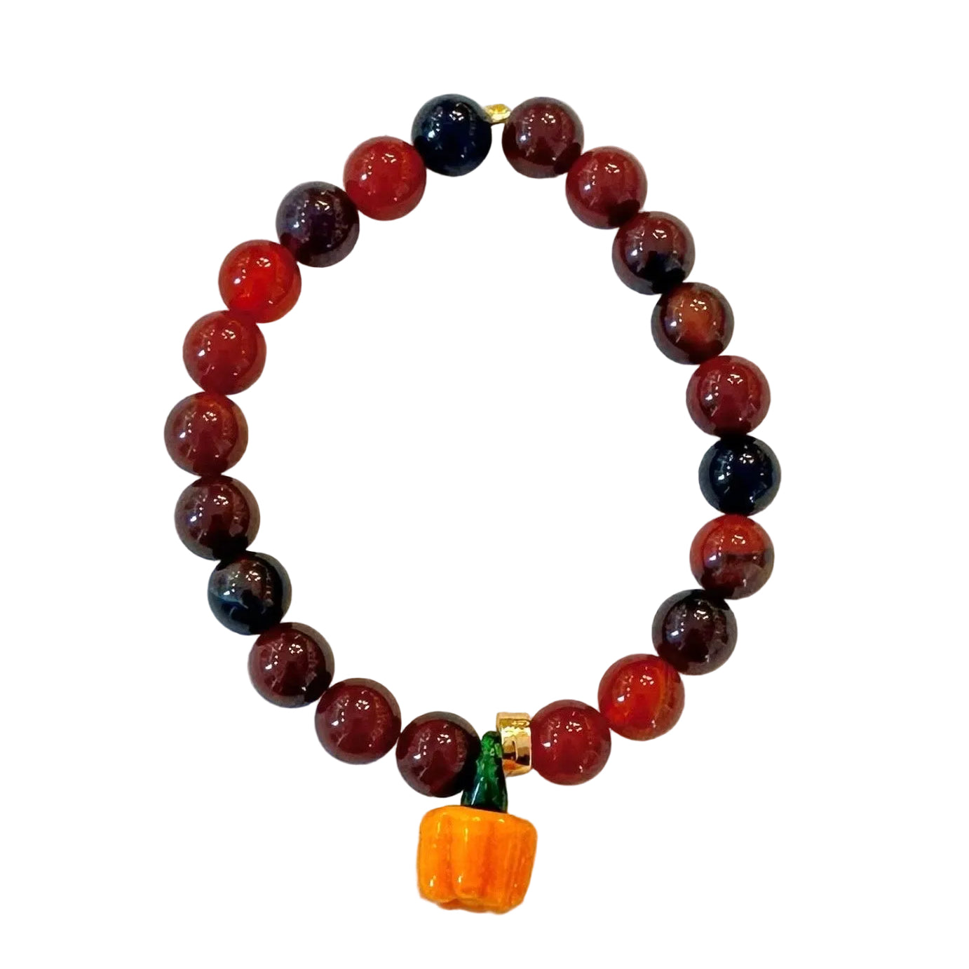 Pumpkin semi-precious stone bracelet