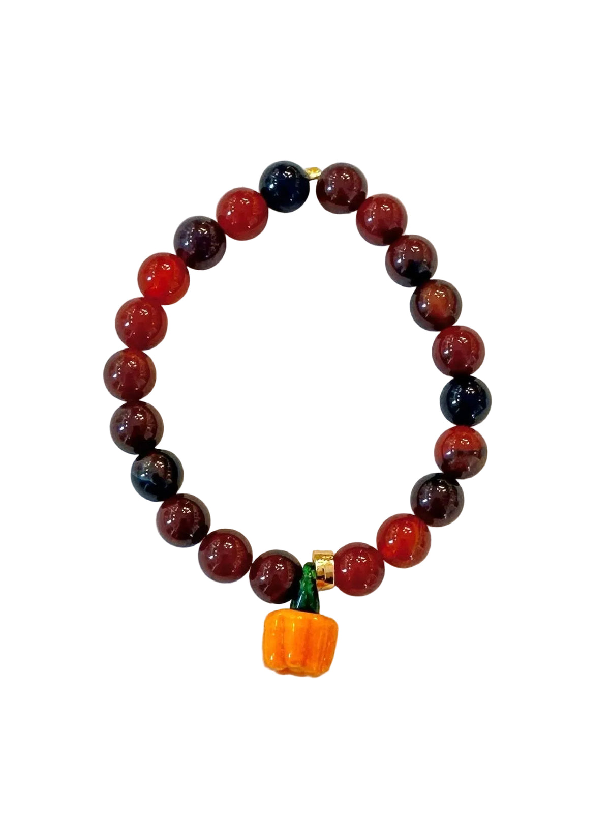 Pumpkin semi-precious stone bracelet