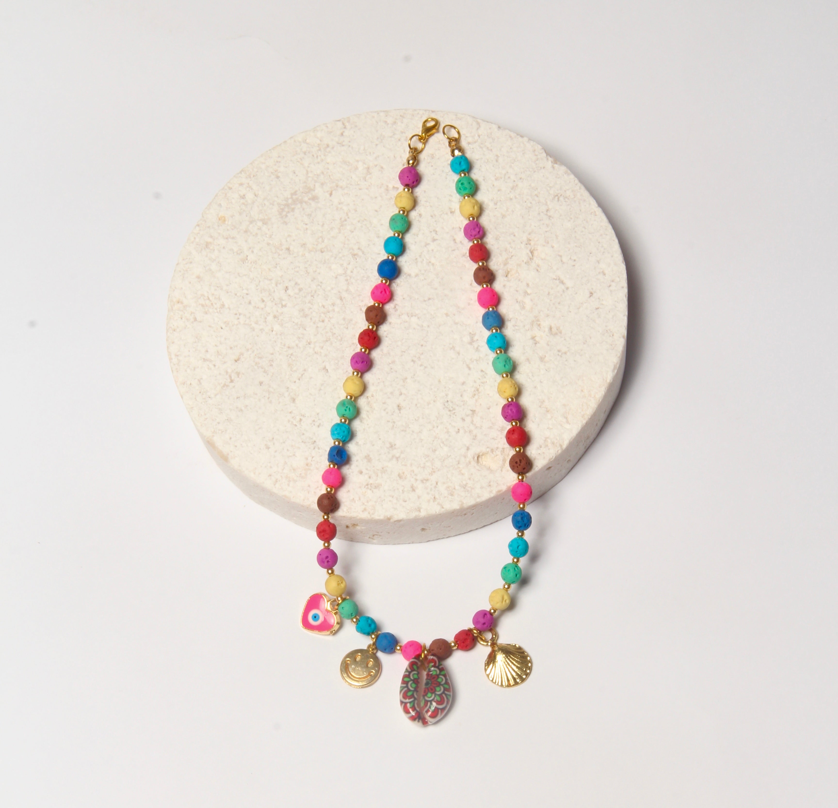 Happy charm necklace