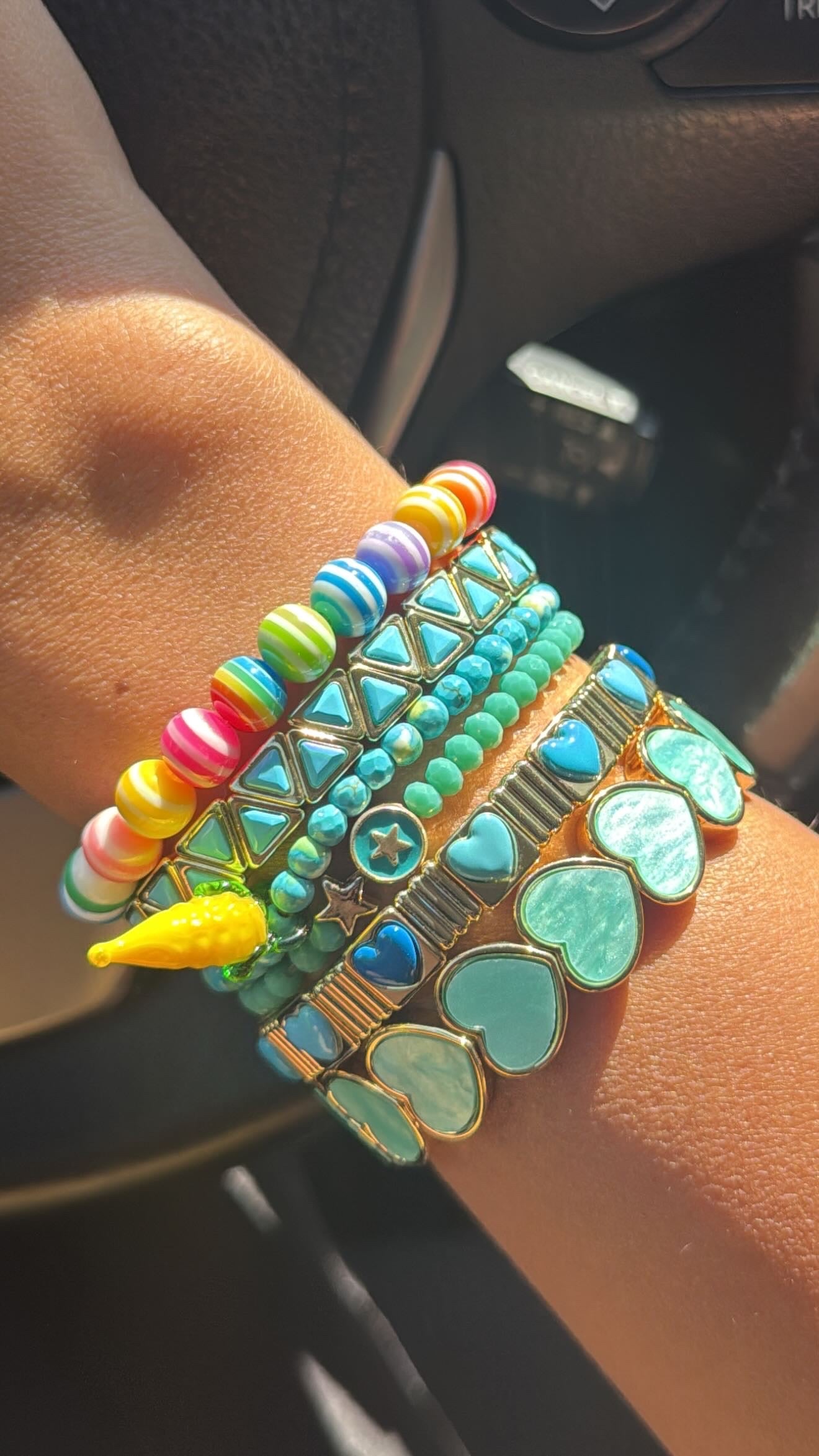 Rainbow striped bracelet
