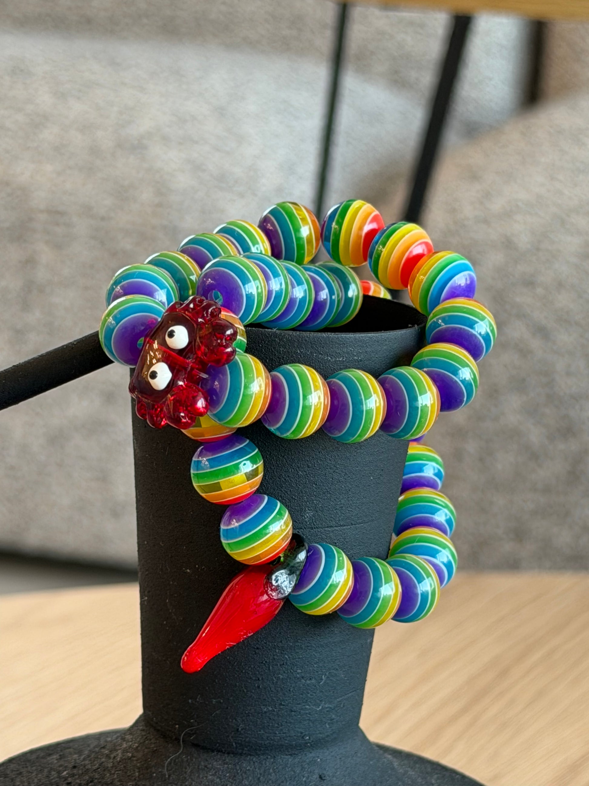 Crab rainbow bracelet