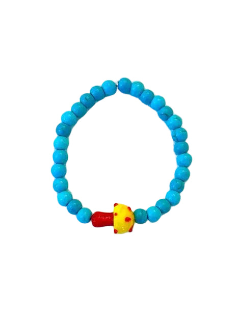Glass mushroom bracelet
