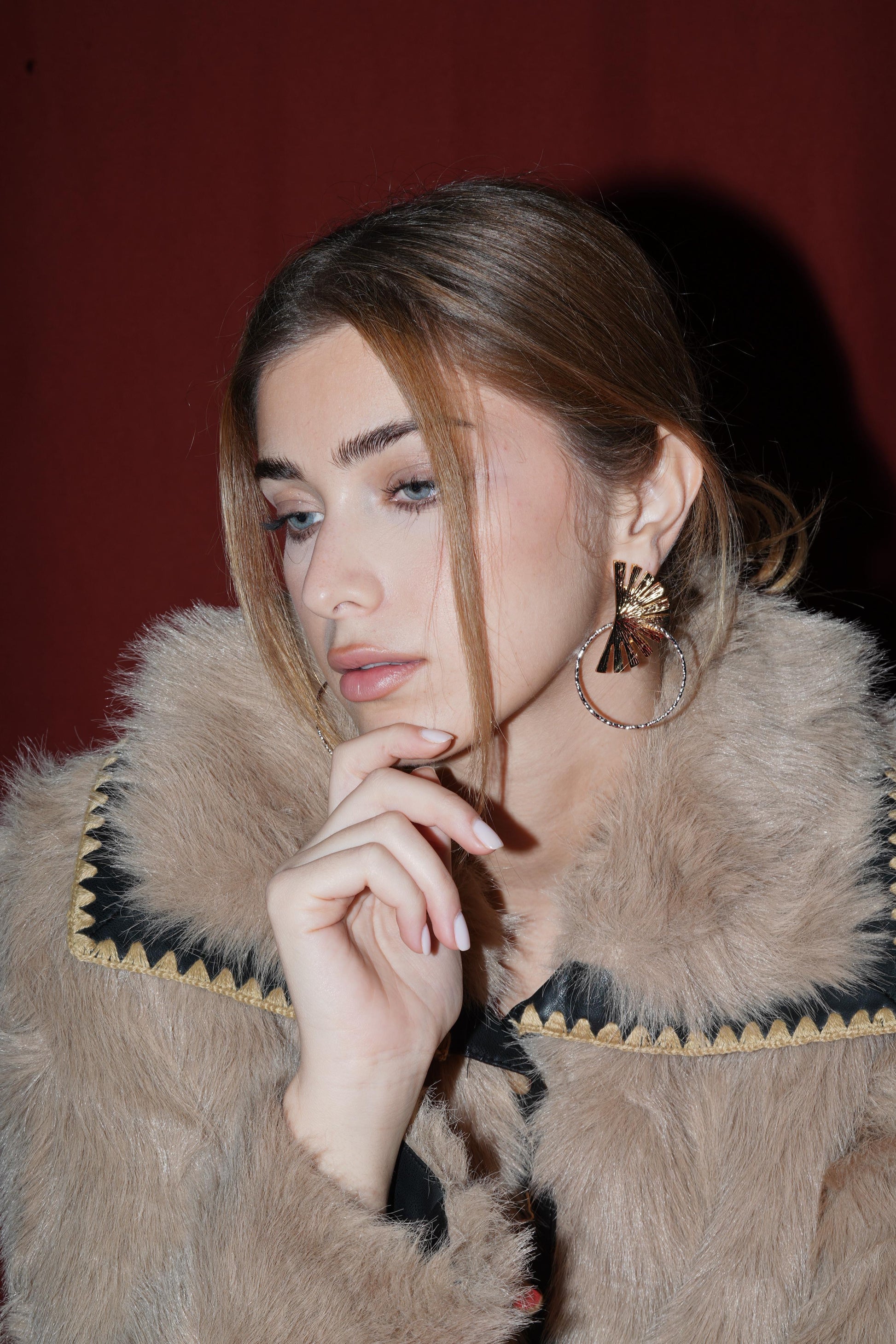 Modern escape earrings