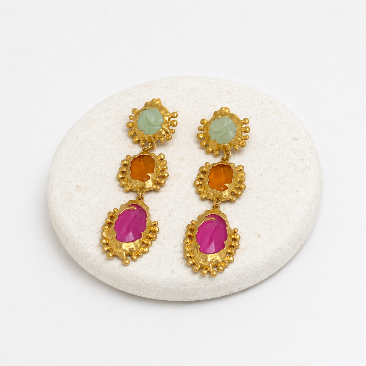 Colorful drop earrings