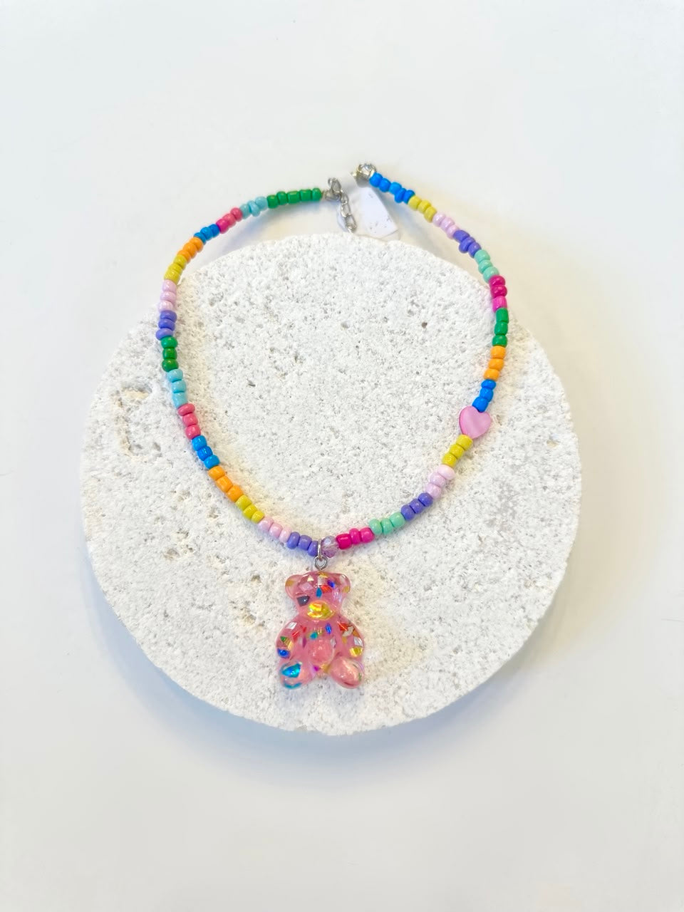 Big teddy bear necklace