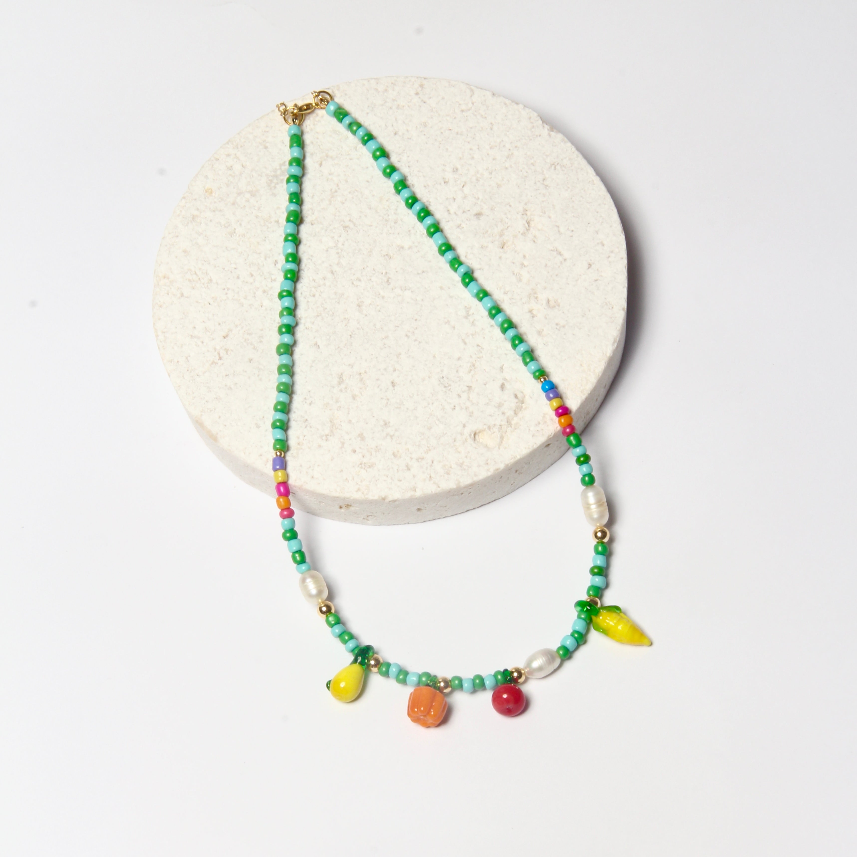 Fruits charm necklace