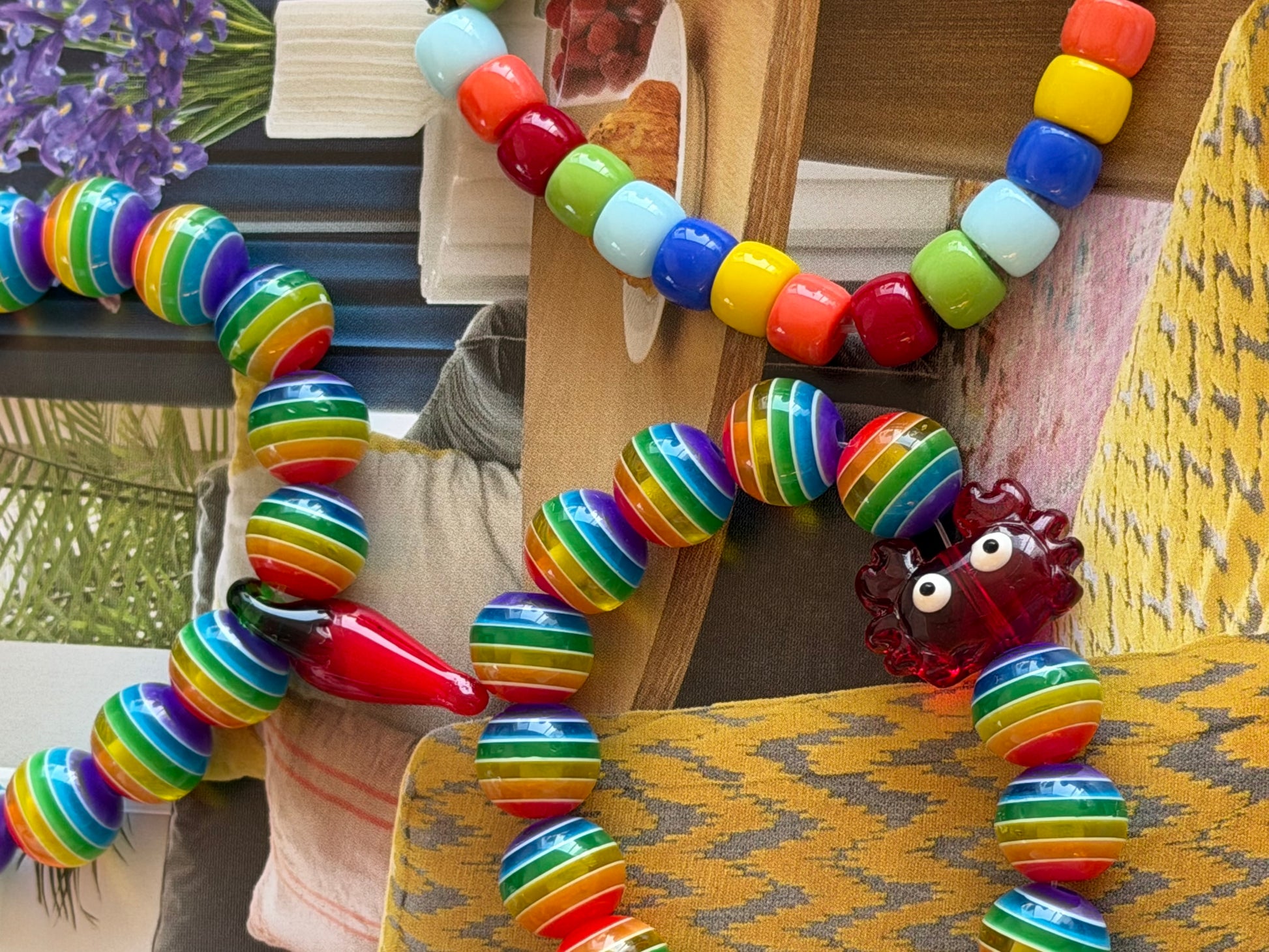 Crab rainbow bracelet