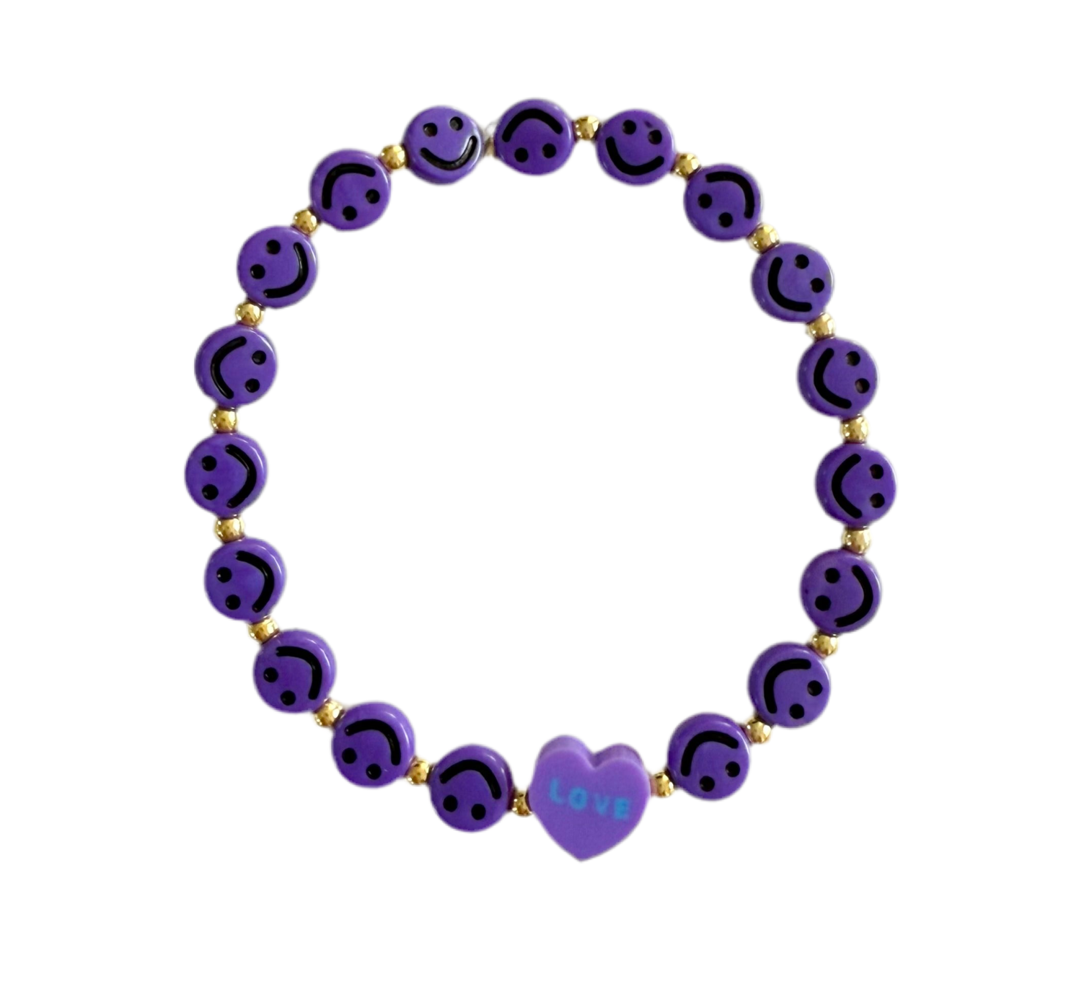 Purple full smile bracelet