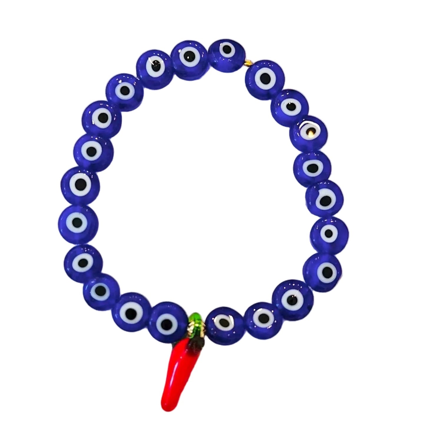 Eyes with glass chilly bracelet