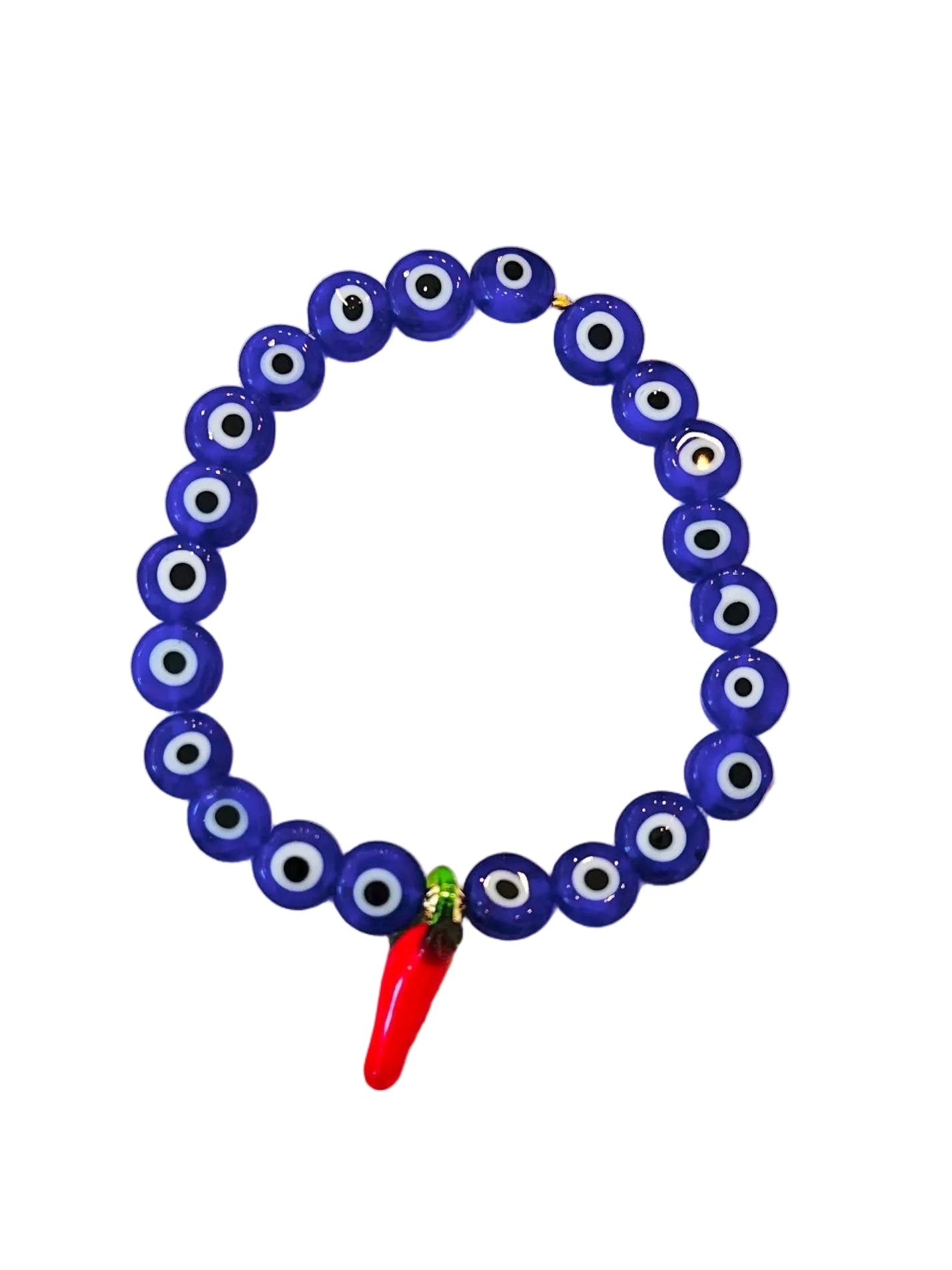 Eyes with glass chilly bracelet