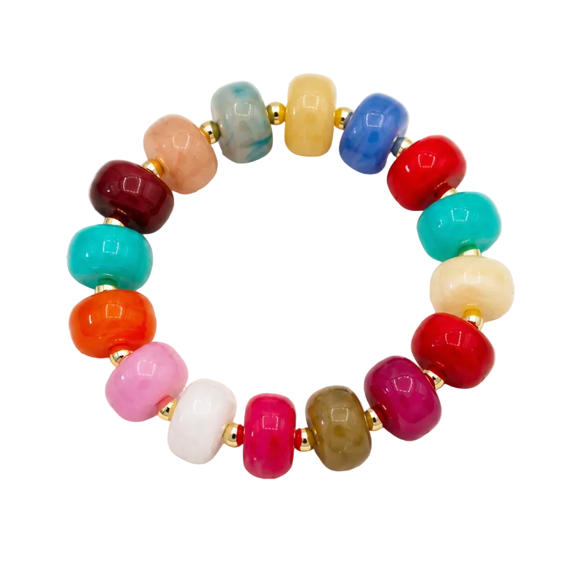 Colorful chunky bracelet