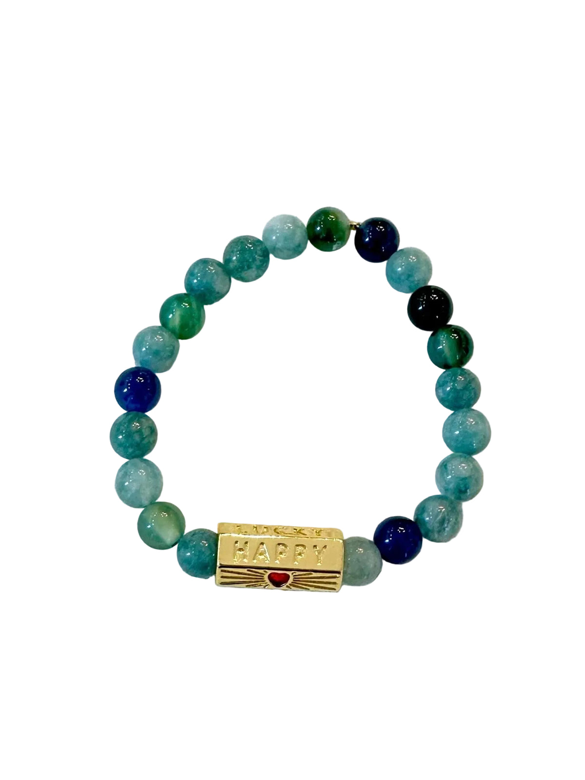 Green happy/lucky bracelet