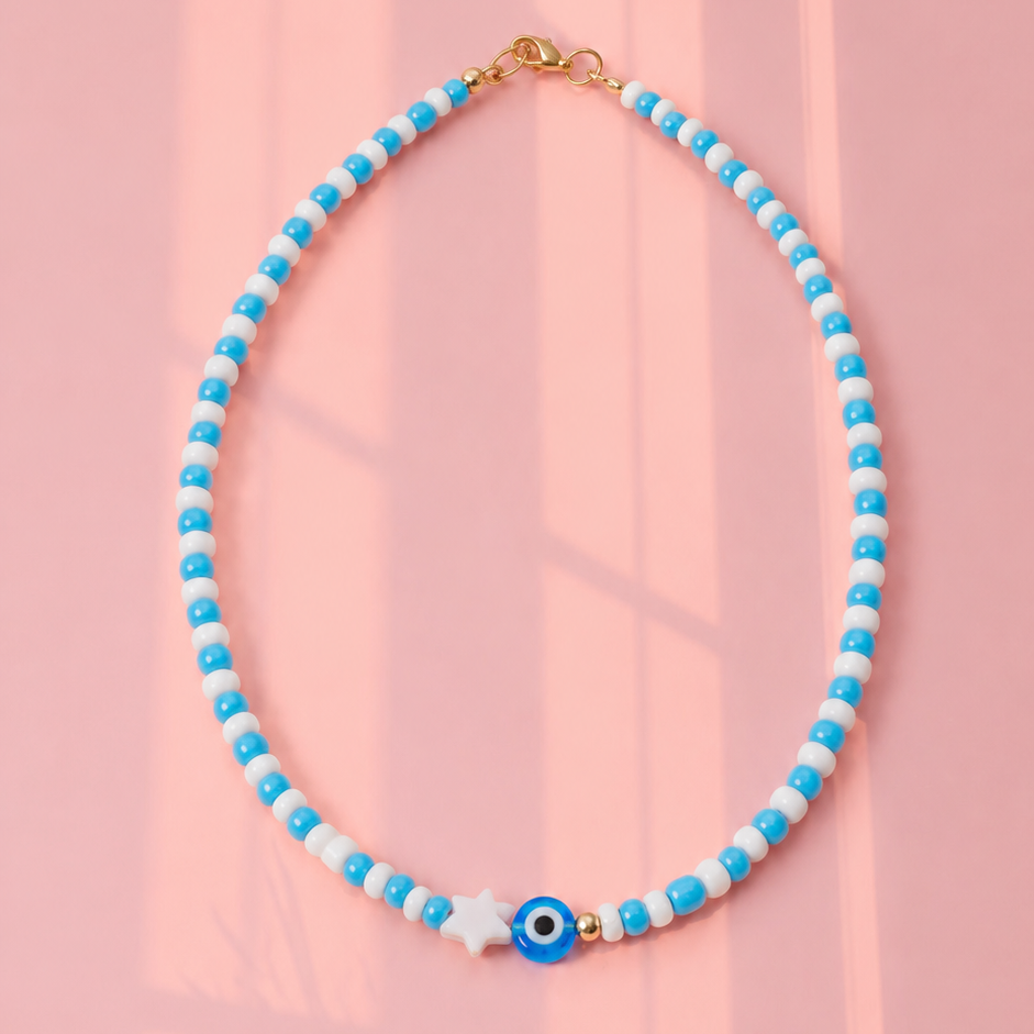 Shades of blue necklace