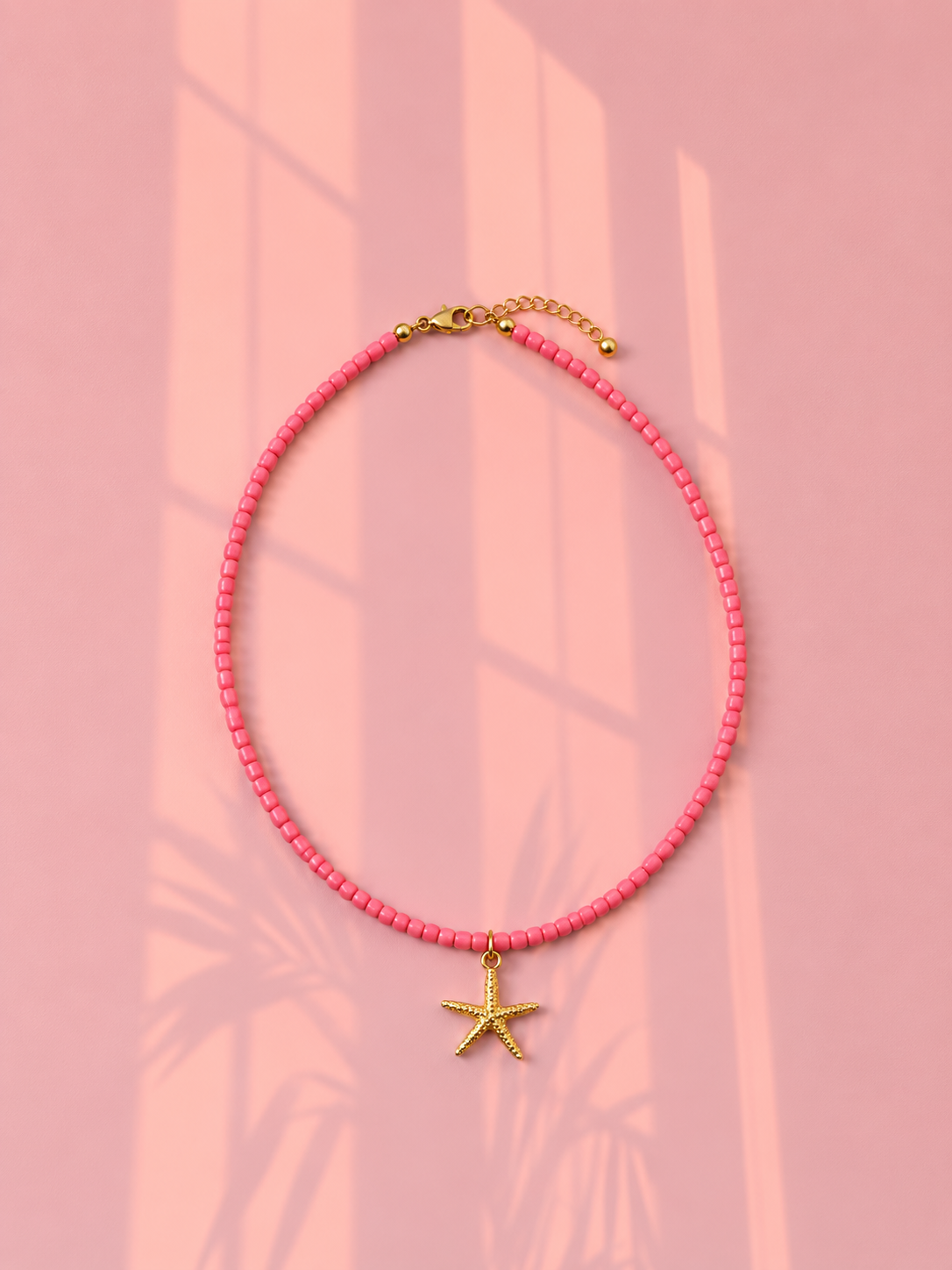 Coral starfish necklace