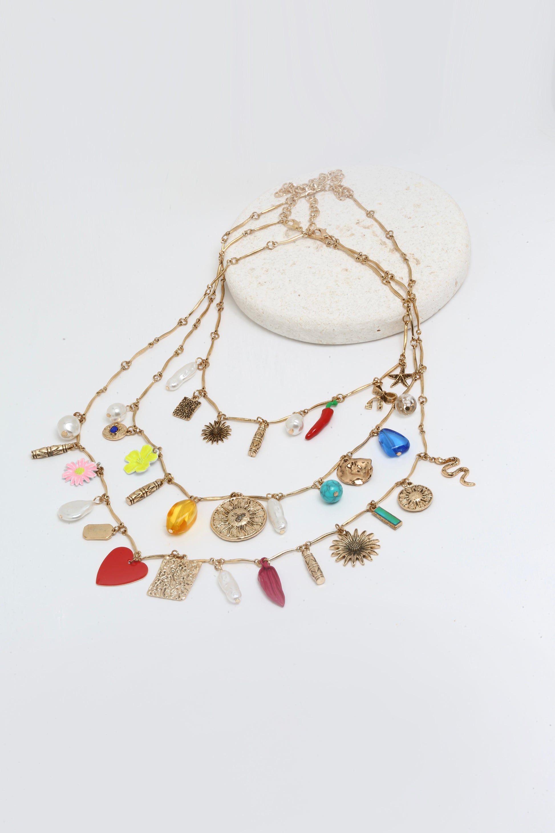 Triple layer necklace