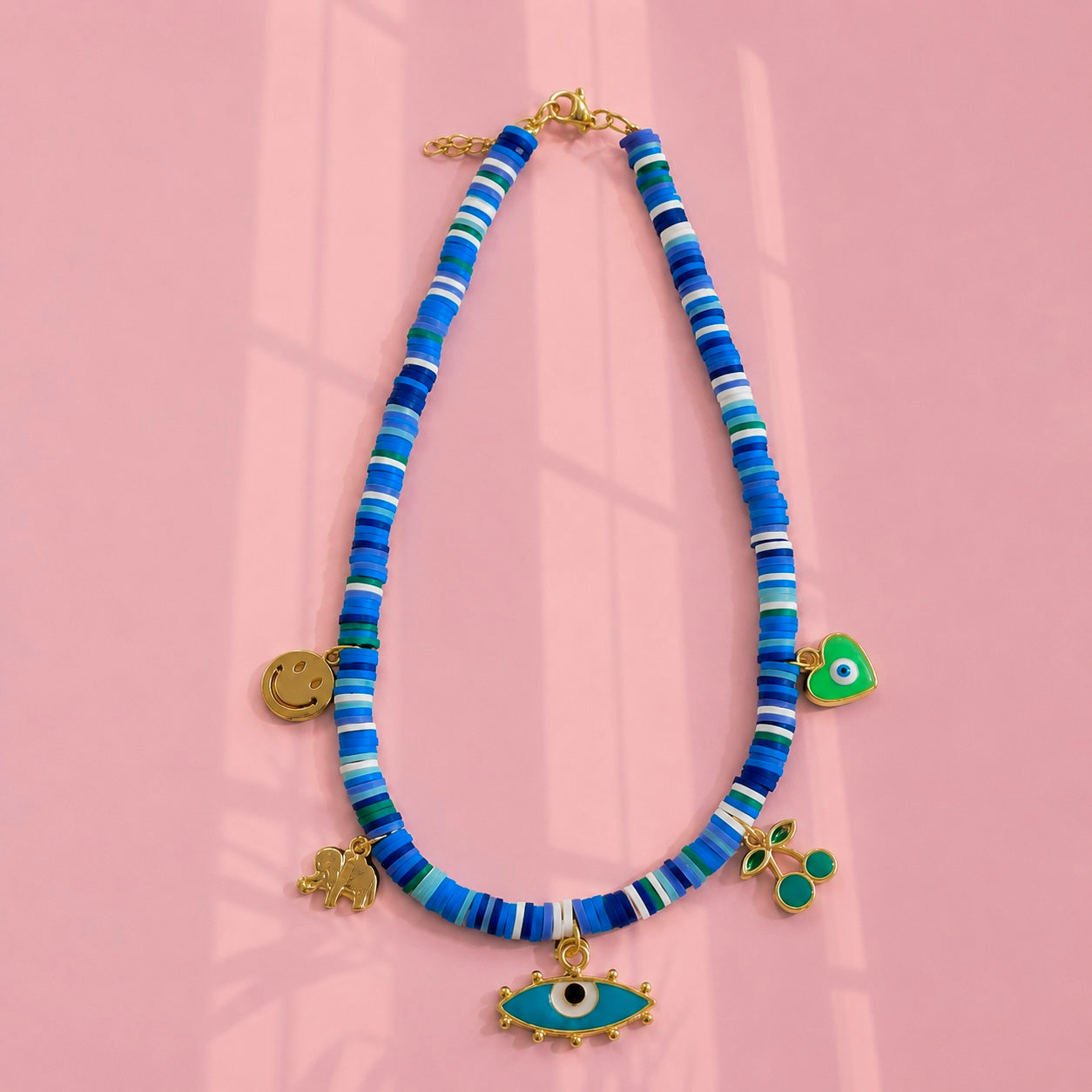 Surfer blue necklace