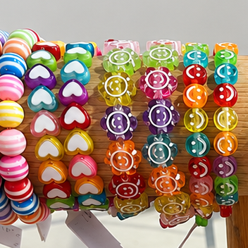 Rainbow striped bracelet for kids