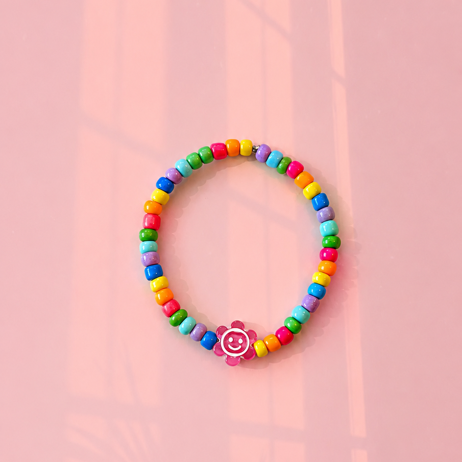 Smiley flower bracelet