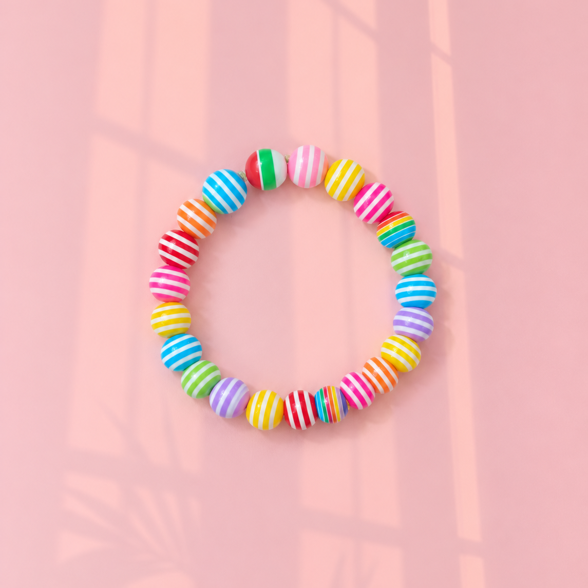 Rainbow striped bracelet for kids