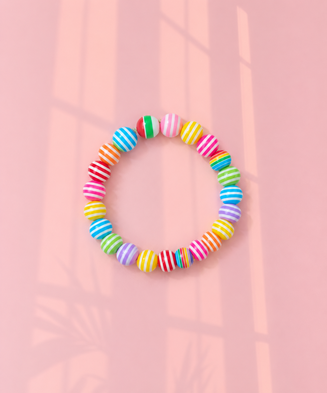 Rainbow striped bracelet for kids