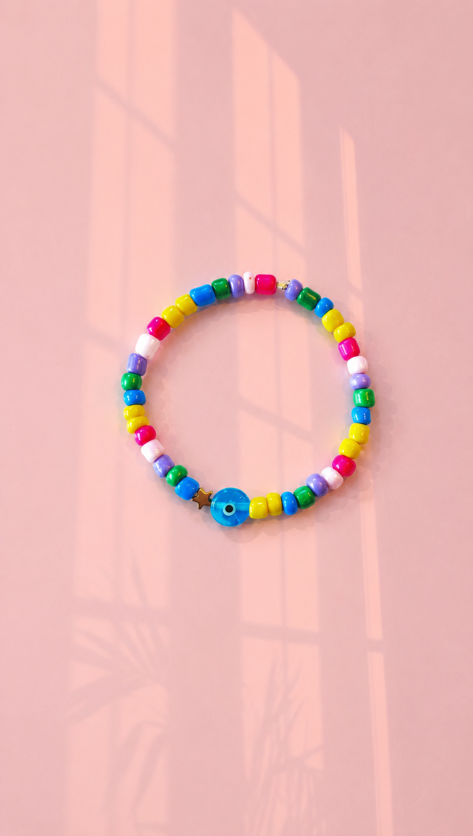 Evil eye rainbow bracelet