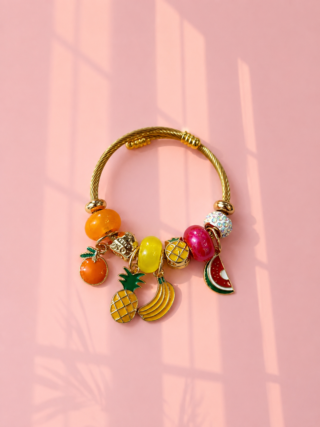 Fruits kids charm bracelet