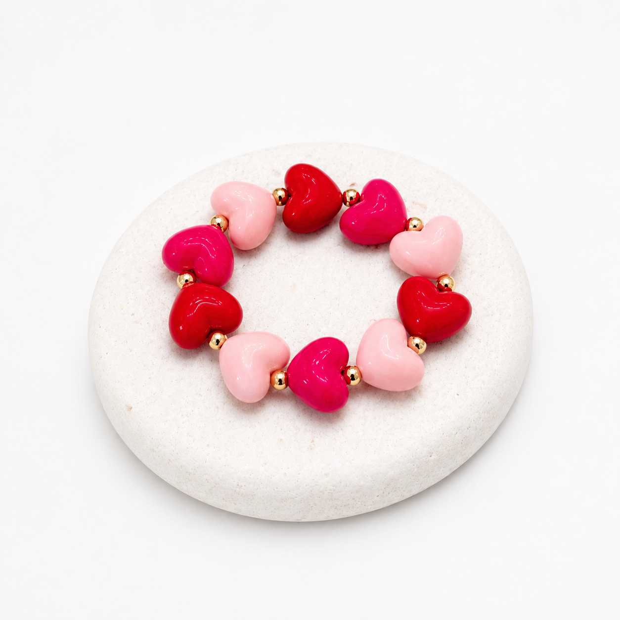 Hearts chunky bracelet