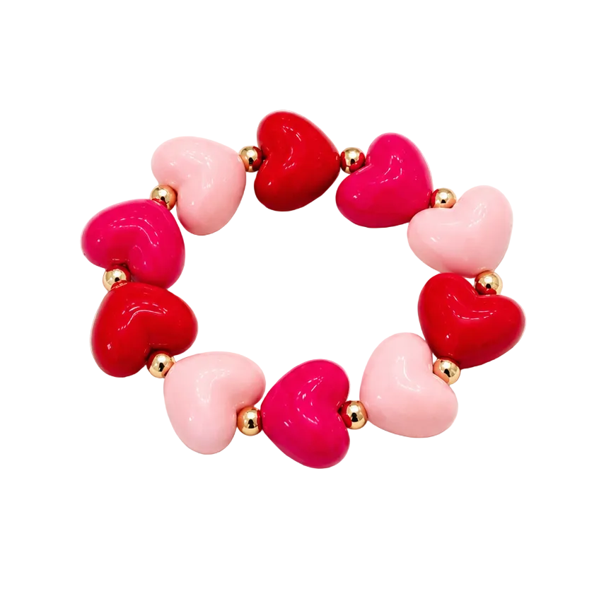 Hearts chunky bracelet