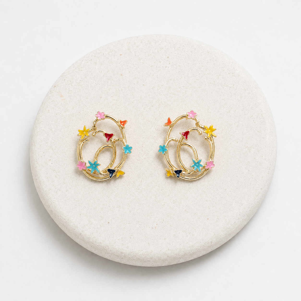 Florals & butterfly earrings