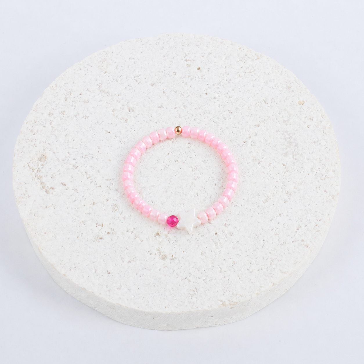 Pink star bracelet