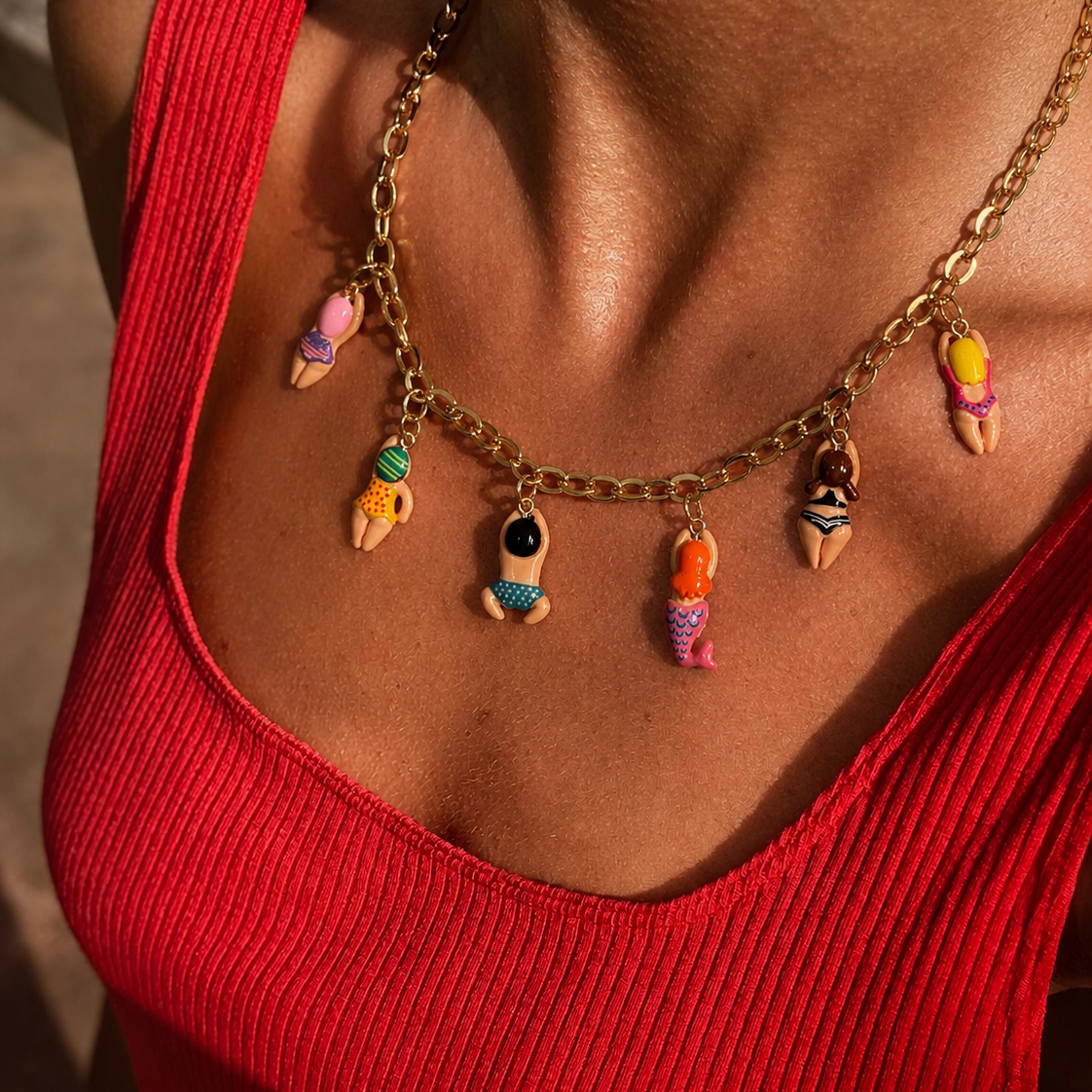 Swimmers chain necklace