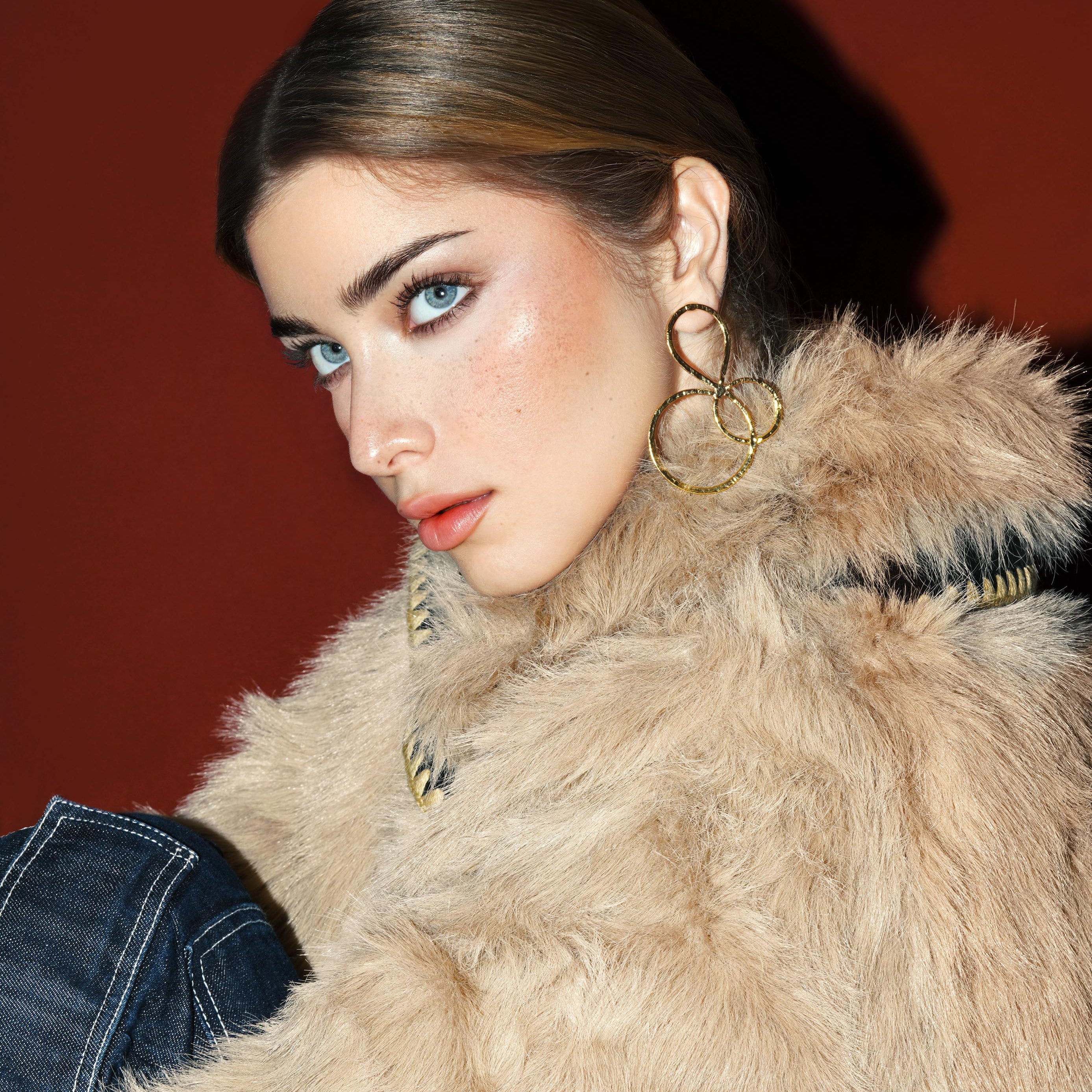 Doodle oversized earrings