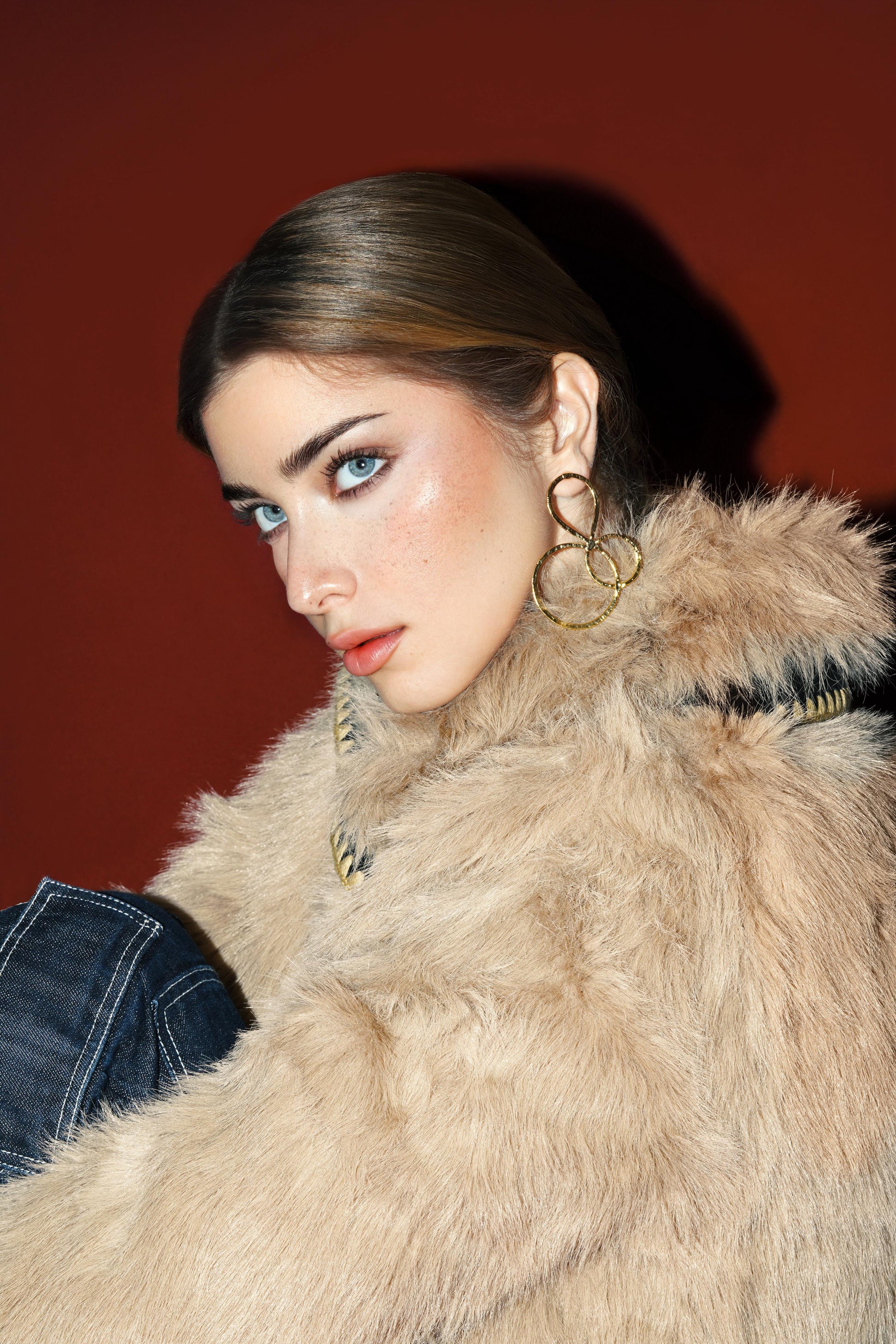 Doodle oversized earrings