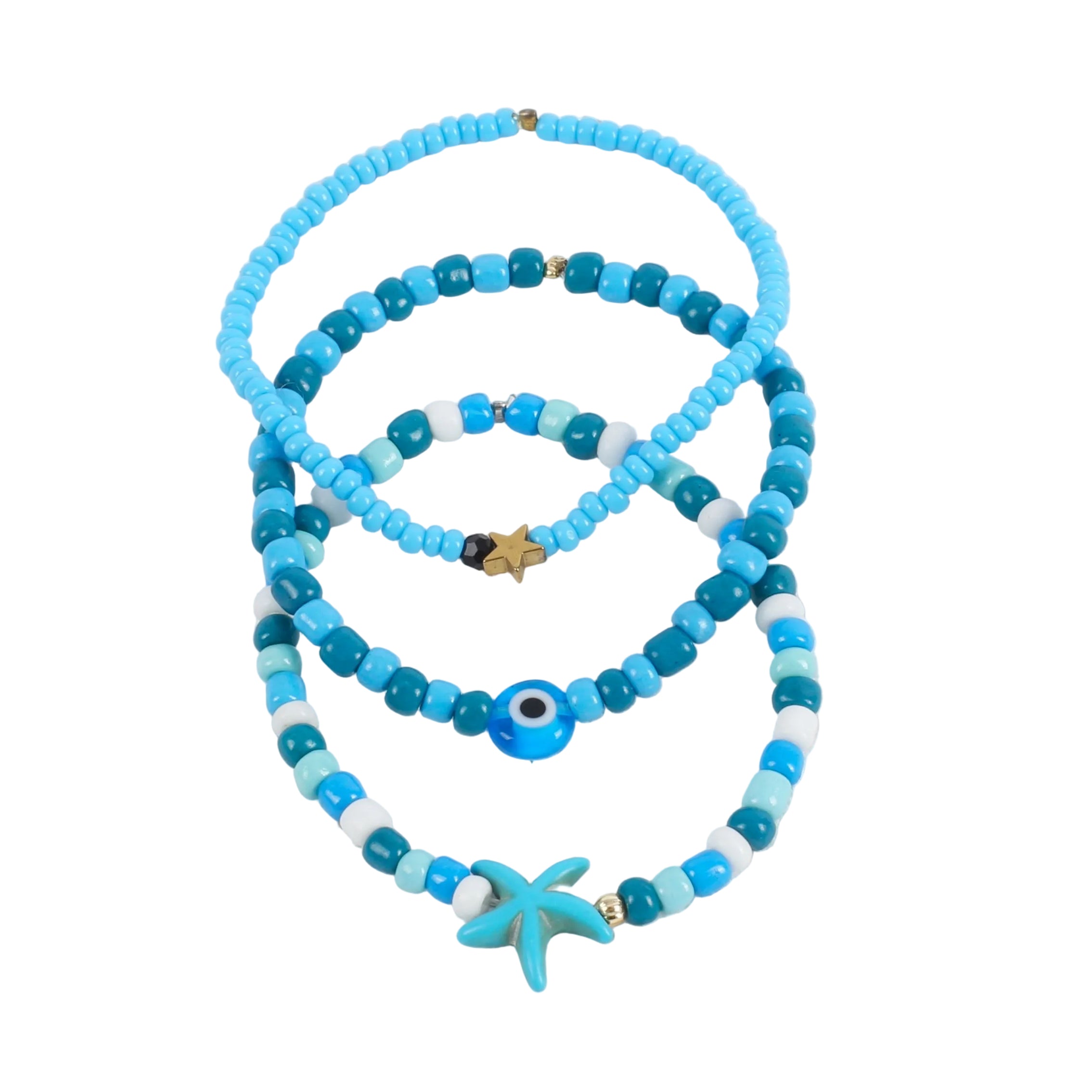Into the sea set of 3 bracelets