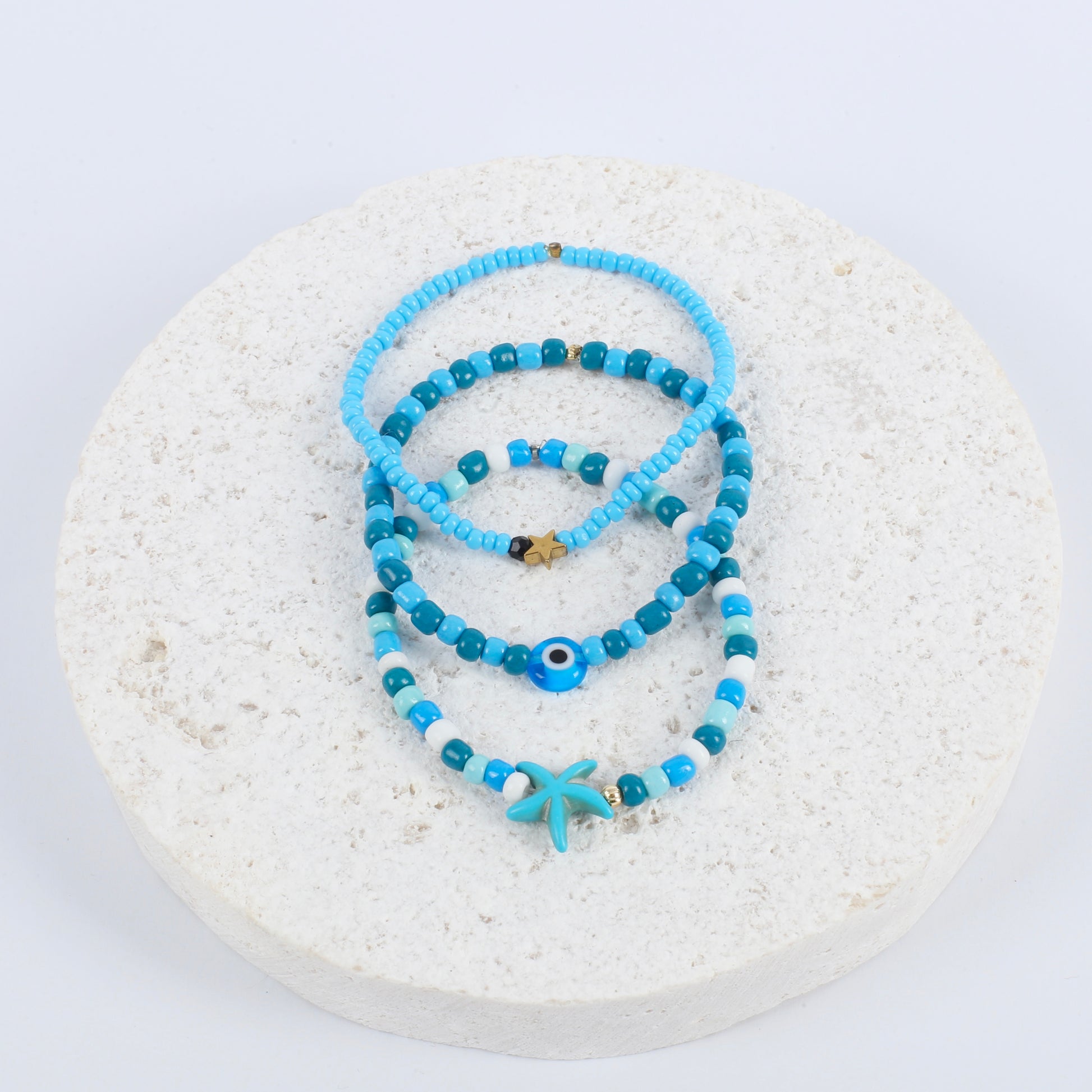 Into the sea set of 3 bracelets